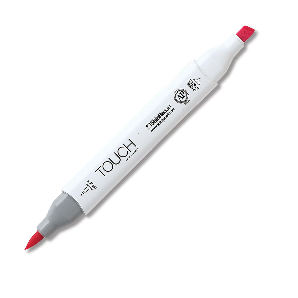 ShinHan Touch Twin Brush Markers - Fluorescent Rose F125 - Dual Tip Art Markers for Calligraphy, Illustration & Hand Lettering - Perfect for Bullet Journals, Scrapbooking & DIY Crafts
