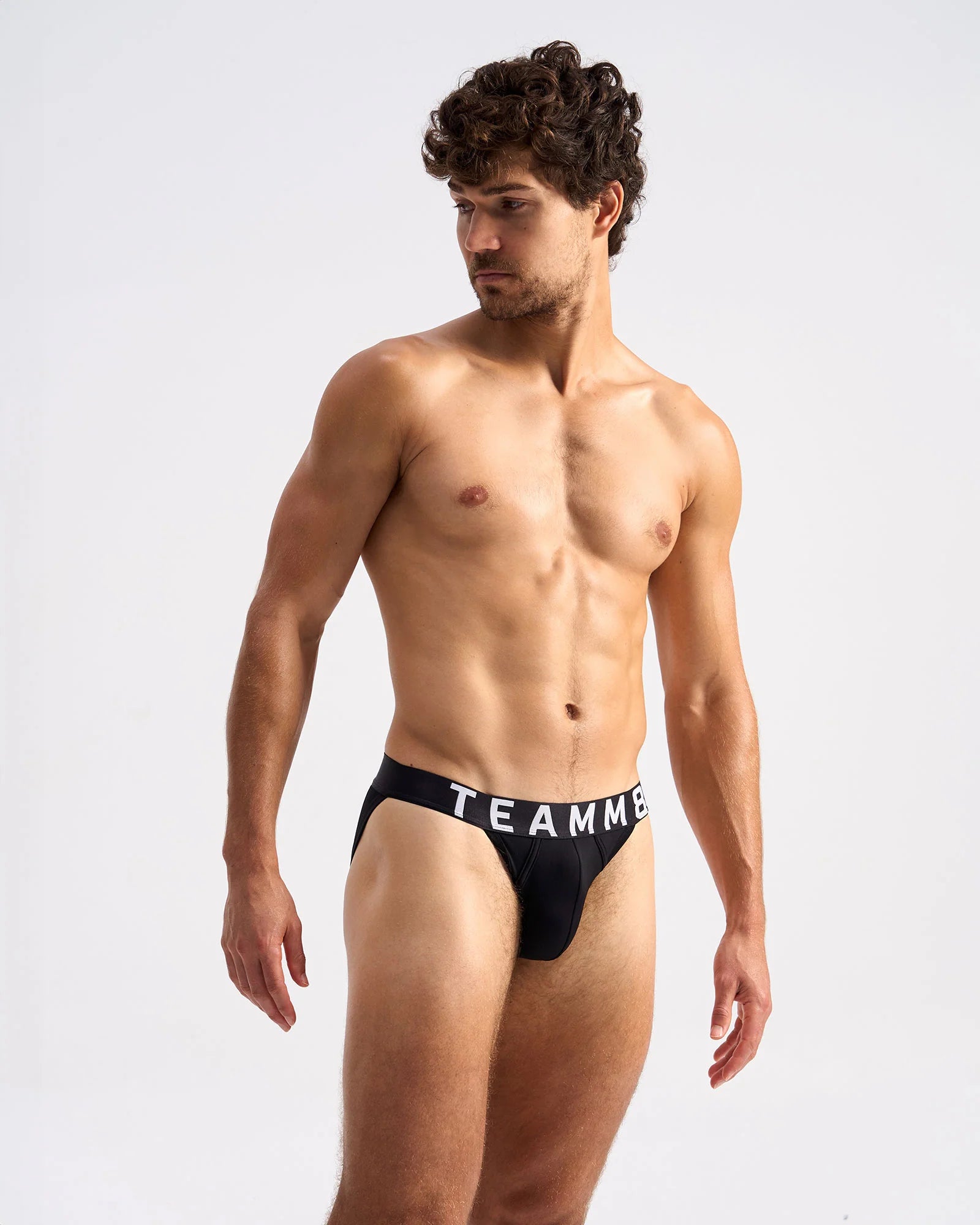 Teamm8 Spartacus Men's Brief Underwear - Black - Comfortable & Breathable for Daily Wear, Workout & Sports