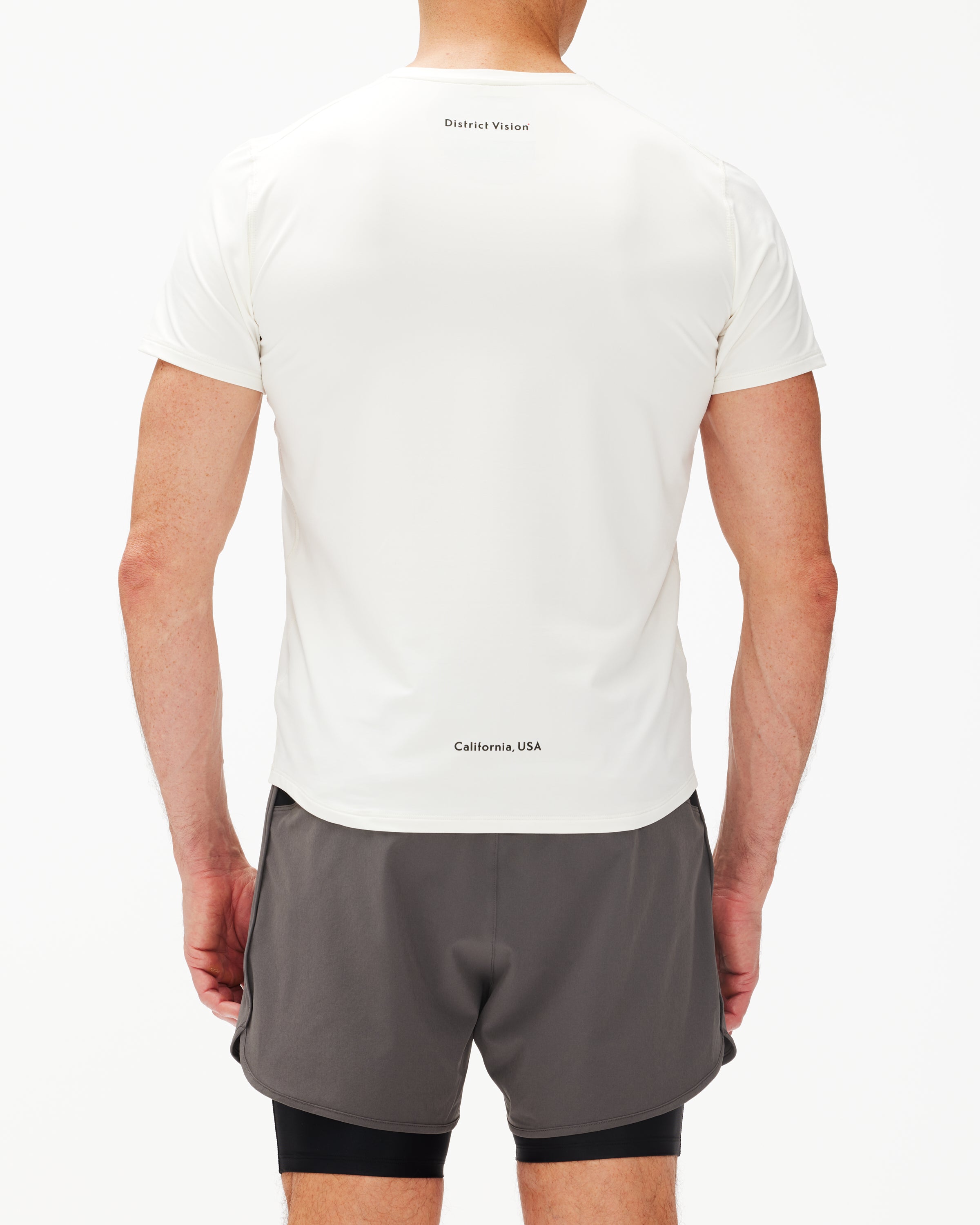 District Vision Deva Short Sleeve T-Shirt for Men - Lightweight Running & Yoga Tee - Breathable Activewear for Workouts & Casual Wear