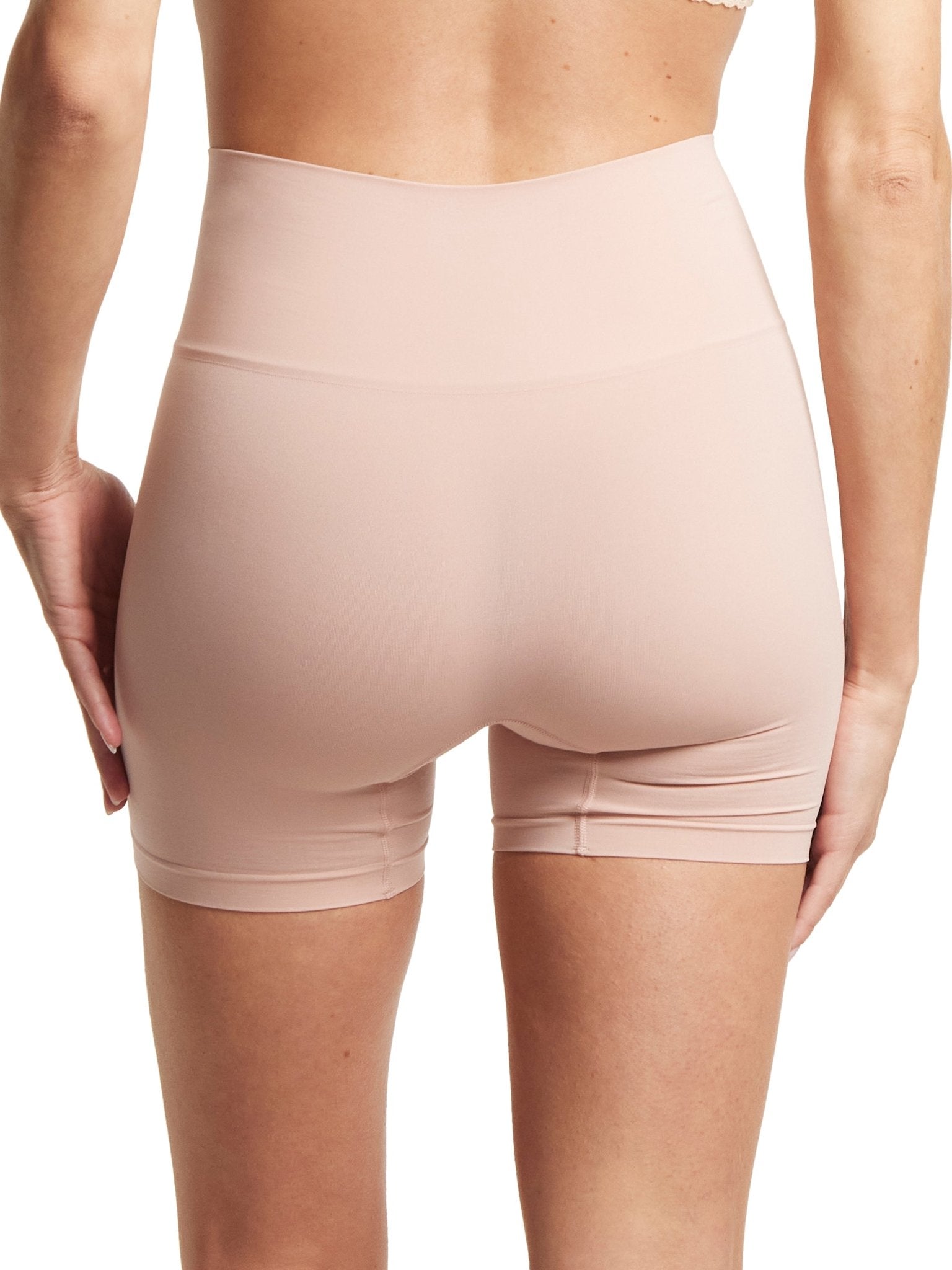 HANKY PANKY BODY™ High Rise Bike Shorts for Women - Comfortable Workout & Yoga Shorts with Wide Waistband - Perfect for Cycling, Running, Gym & Lounge Wear
