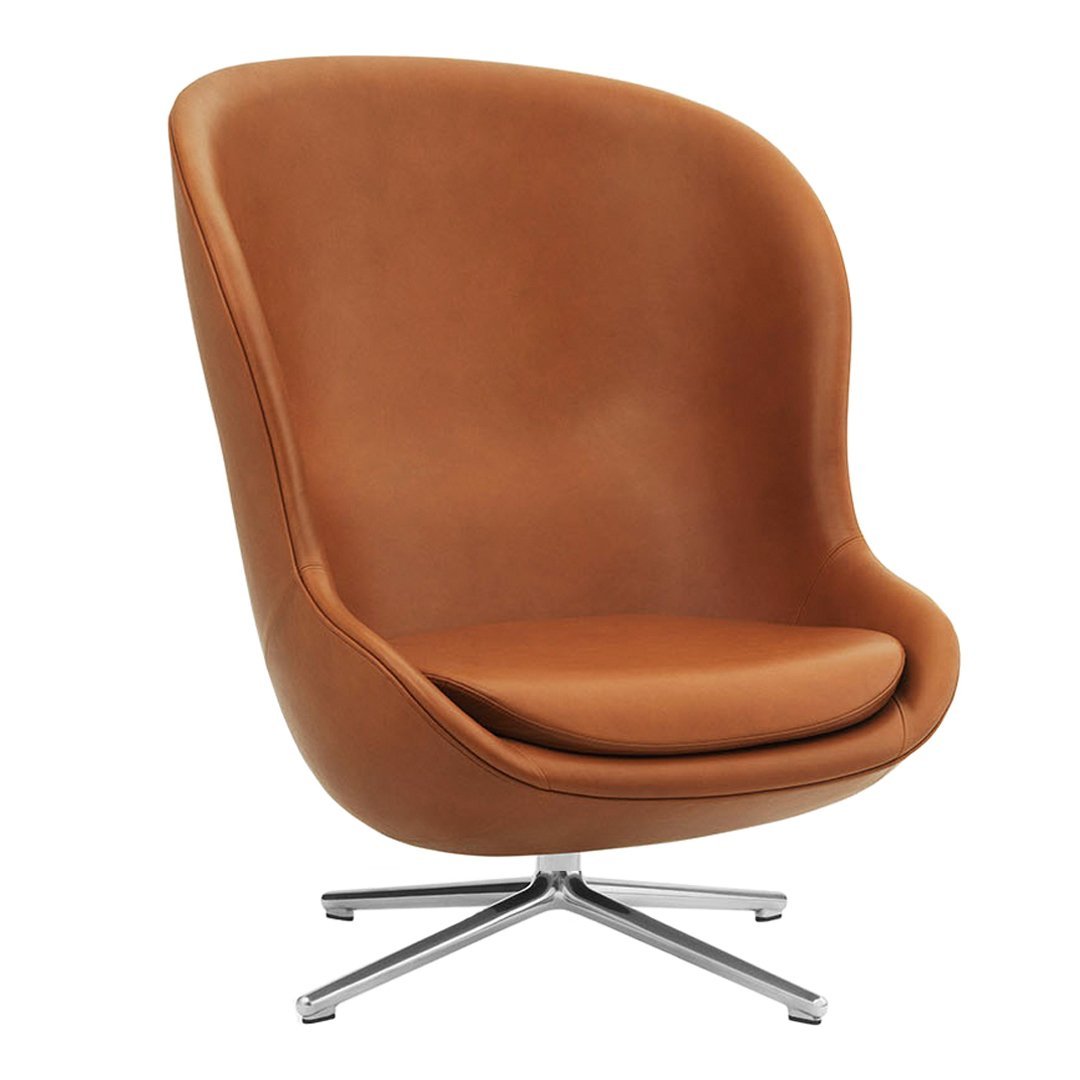 Premium Hyg Lounge Chair with 360° Swivel Base - Modern Accent Chair for Living Room, Bedroom or Office - Ergonomic Comfort for Relaxing & Reading