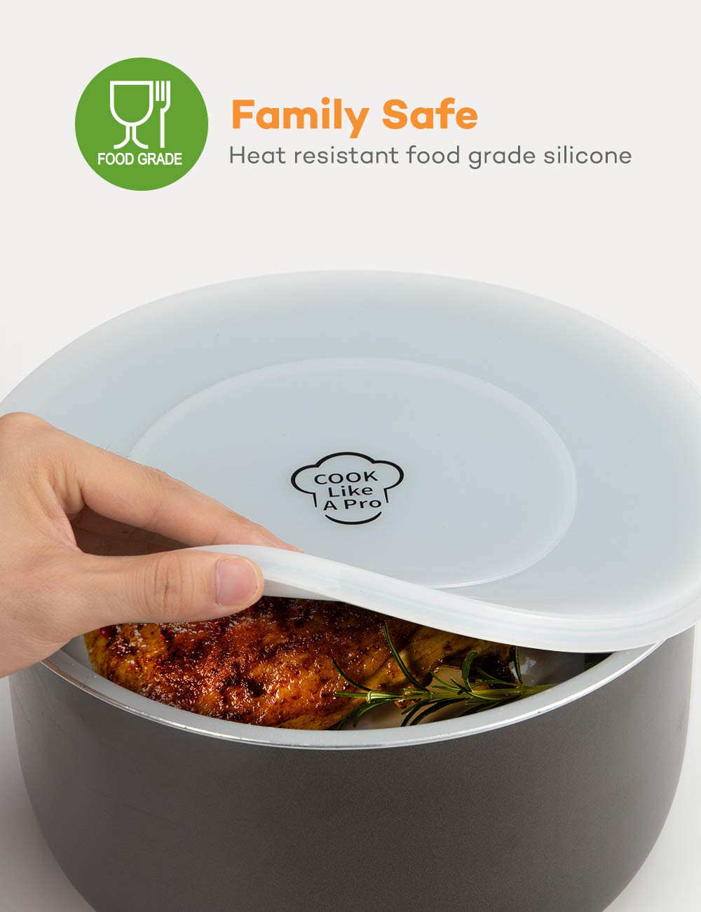 Premium Silicone Lid Inner Pot Cover for Ninja Foodi Pressure Cooker & Air Fryer (5/6.5/8 Quart) - BPA-Free, Heat-Resistant, Universal Fit - Perfect for Meal Prep, Sous Vide & Steam Cooking