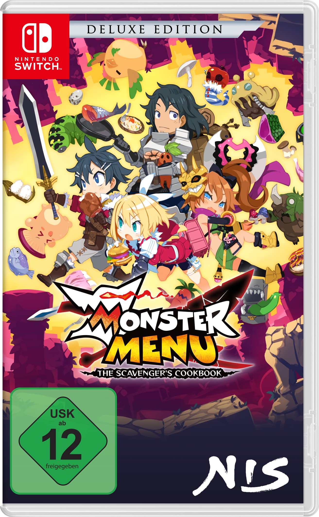 Monster Menu: The Scavenger's Cookbook - Deluxe Edition for Nintendo Switch | Post-Apocalyptic Survival RPG Game | Perfect for Adventure Gamers & Collectors