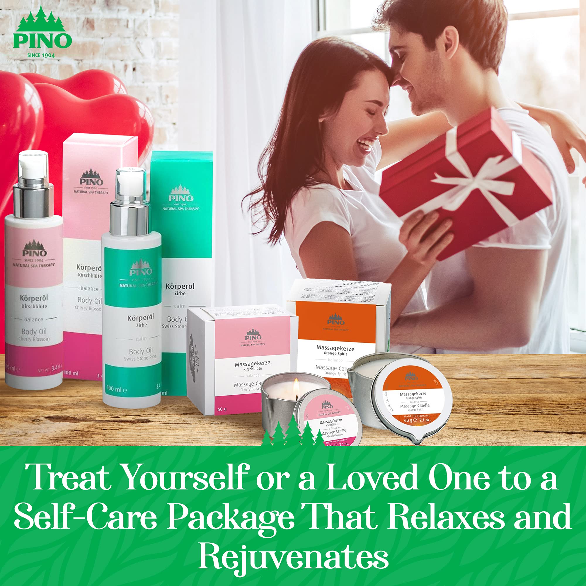 PINO Nature Spa Therapy Body Oil - Papaya & Aloe Vera Infused Moisturizing Oil for Dry Skin | Relaxing Massage & Aromatherapy | Perfect for Home Spa, Yoga, and Self-Care Rituals