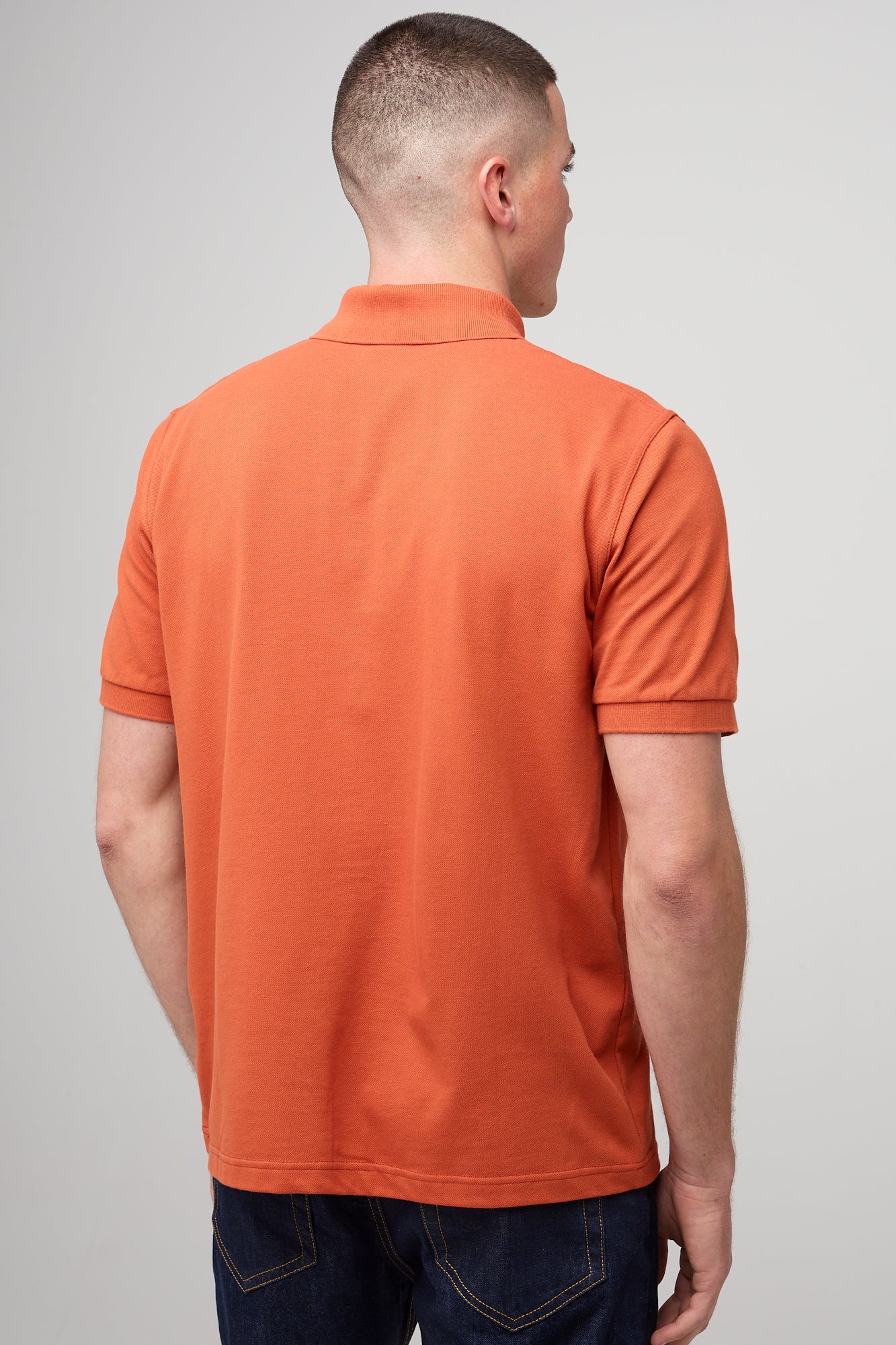 Men's Short Sleeve Polo Shirt - Breathable Cotton, Slim Fit, Casual & Business Wear (Cinnamon) - Perfect for Office, Golf, and Summer Outings