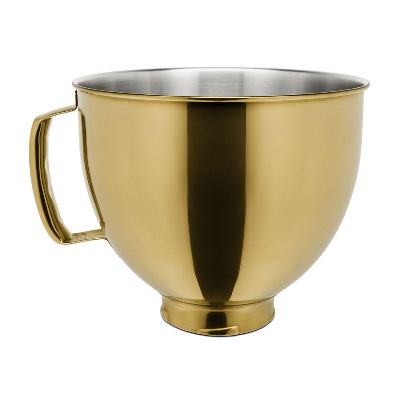 KitchenAid 5 Quart Stand Mixer with Stainless Steel Bowl - Gold | Professional Baking & Mixing for Cakes, Cookies, Dough | Perfect for Home Bakers & Kitchen Enthusiasts