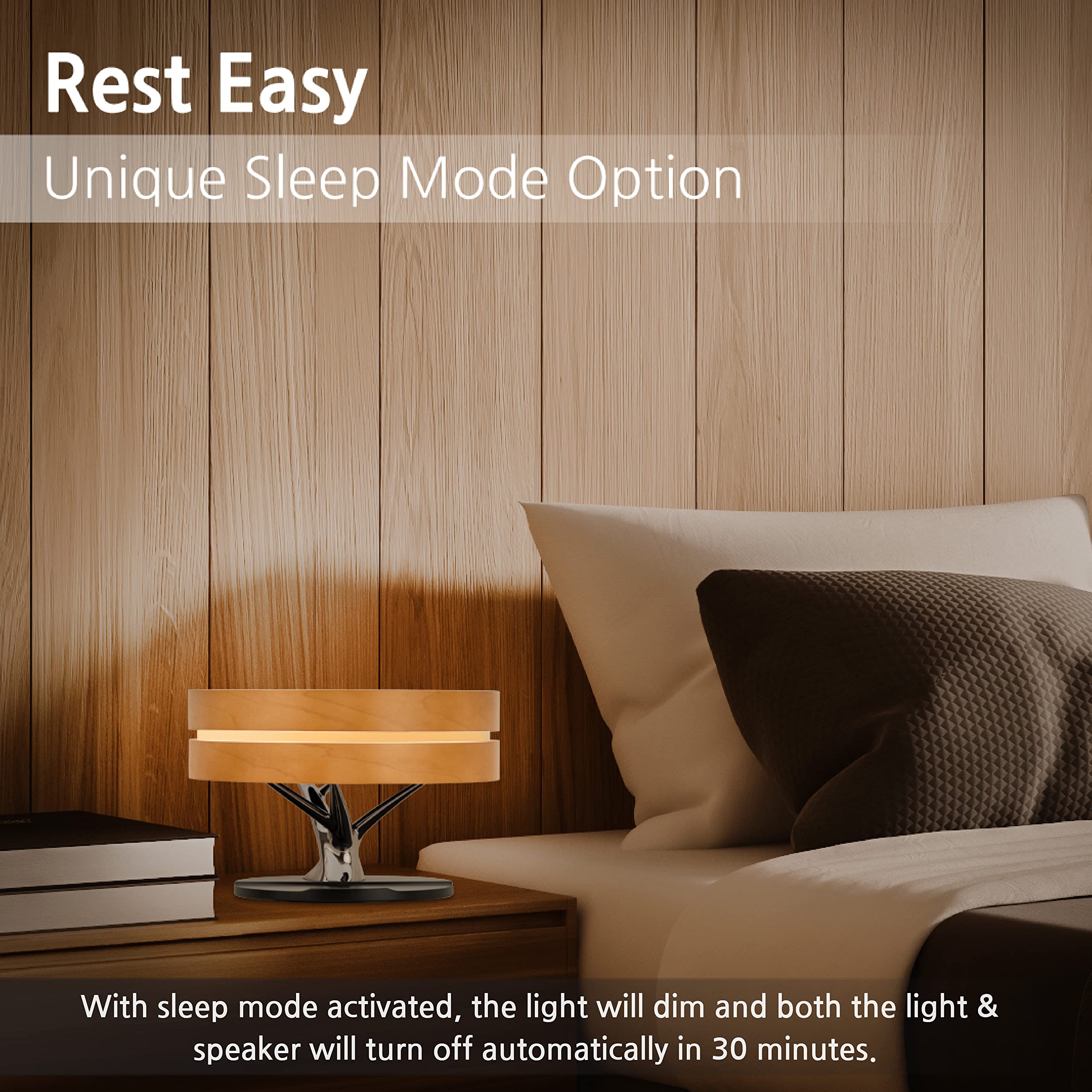 Modern Dawn Lamp - Adjustable LED Desk Lamp with TWS Bluetooth Speaker, Wireless Charger & Touch Control | Perfect for Home Office, Study Room, Bedroom & Dorm Decor | Reading, Working & Relaxing Lighting Solution
