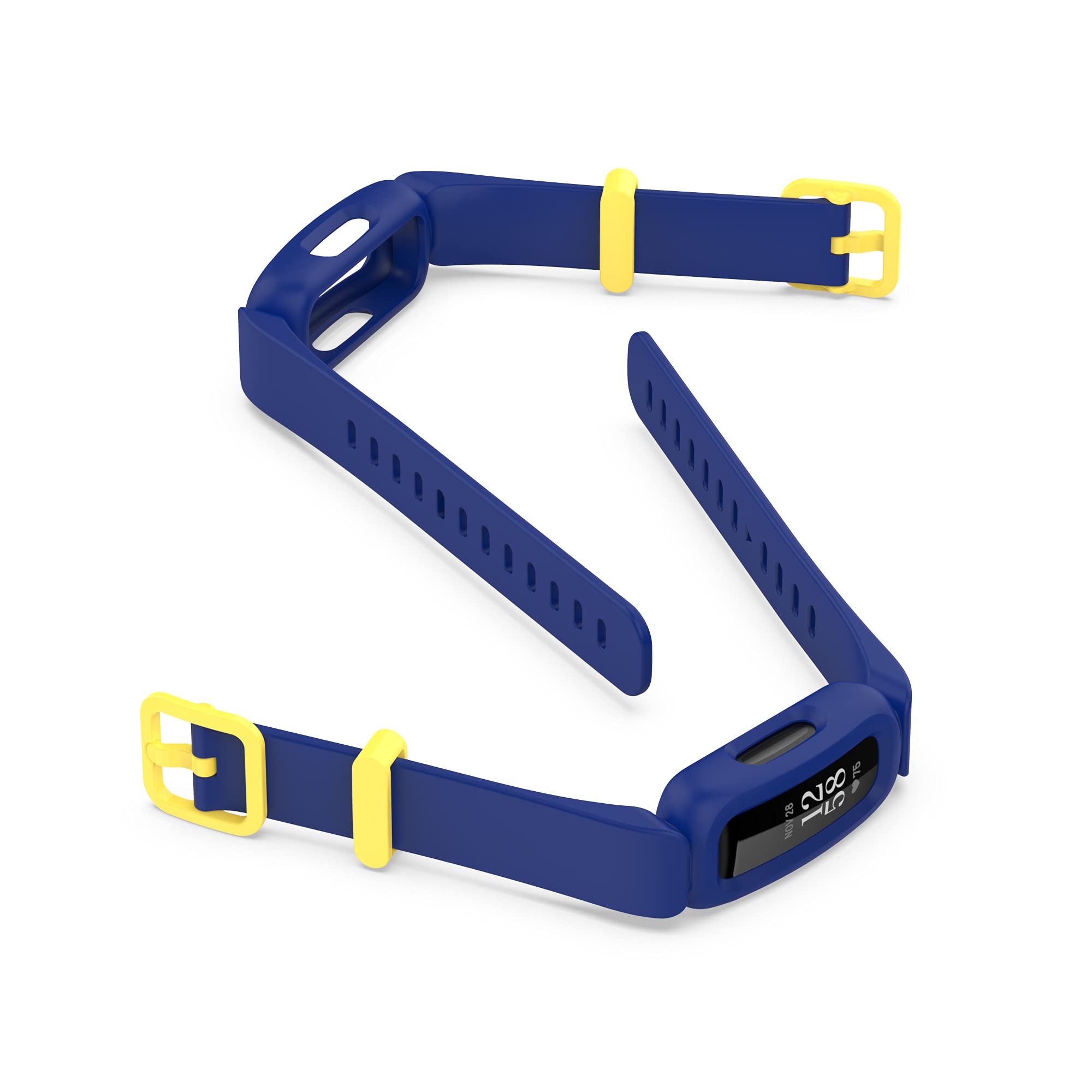 Replacement Smart Watch Bands Compatible with Fitbit Ace 3 - Soft Silicone Wristband for Kids (Black, Dark Blue, White) | Durable, Comfortable & Adjustable for Sports, School & Daily Activities