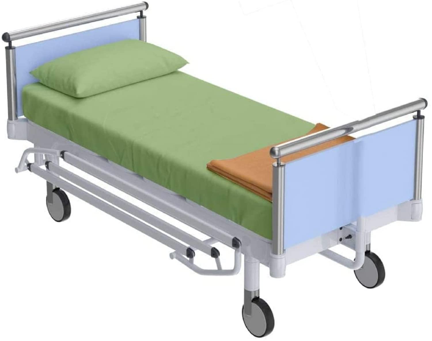 Ultra Soft 100% Cotton Fitted Hospital Bed Sheets (2 Pack, 36