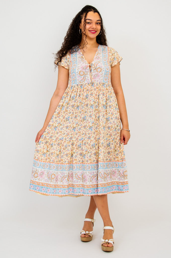 Julie Women's Casual Dress - Elegant Taupali Color, Perfect for Office Wear, Date Night & Summer Outfits