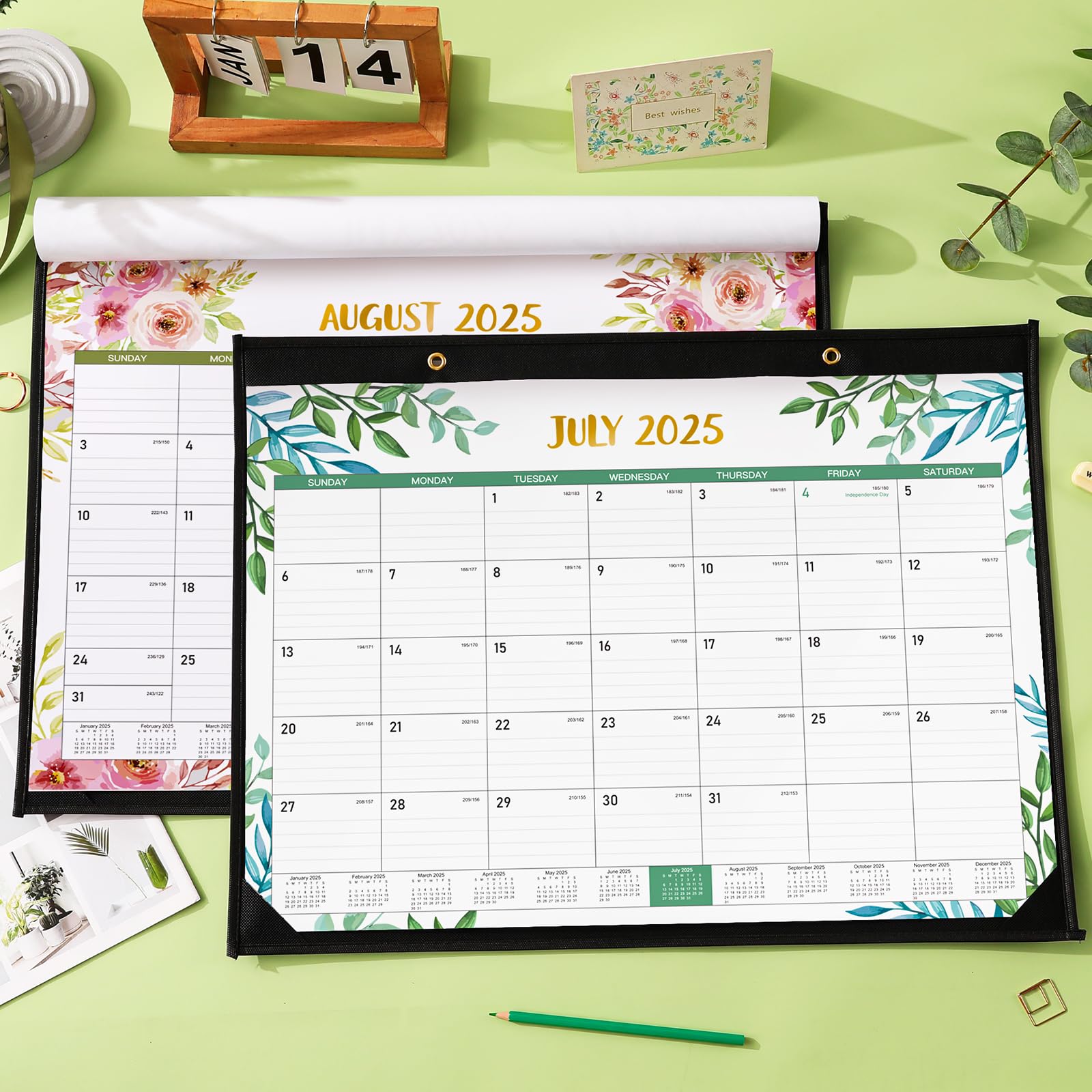 2025-2026 Large 18-Month Desk Calendar (22