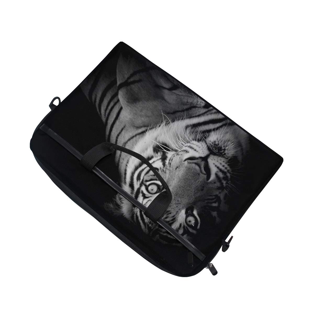 ALAZA Tiger Animal Print Laptop Sleeve Case - Convertible Crossbody Messenger Bag with Strap Pocket for MacBook Air/Pro, Surface, Dell, ASUS, HP, Lenovo 14-15.4 Inch - Perfect for Work, Travel & School
