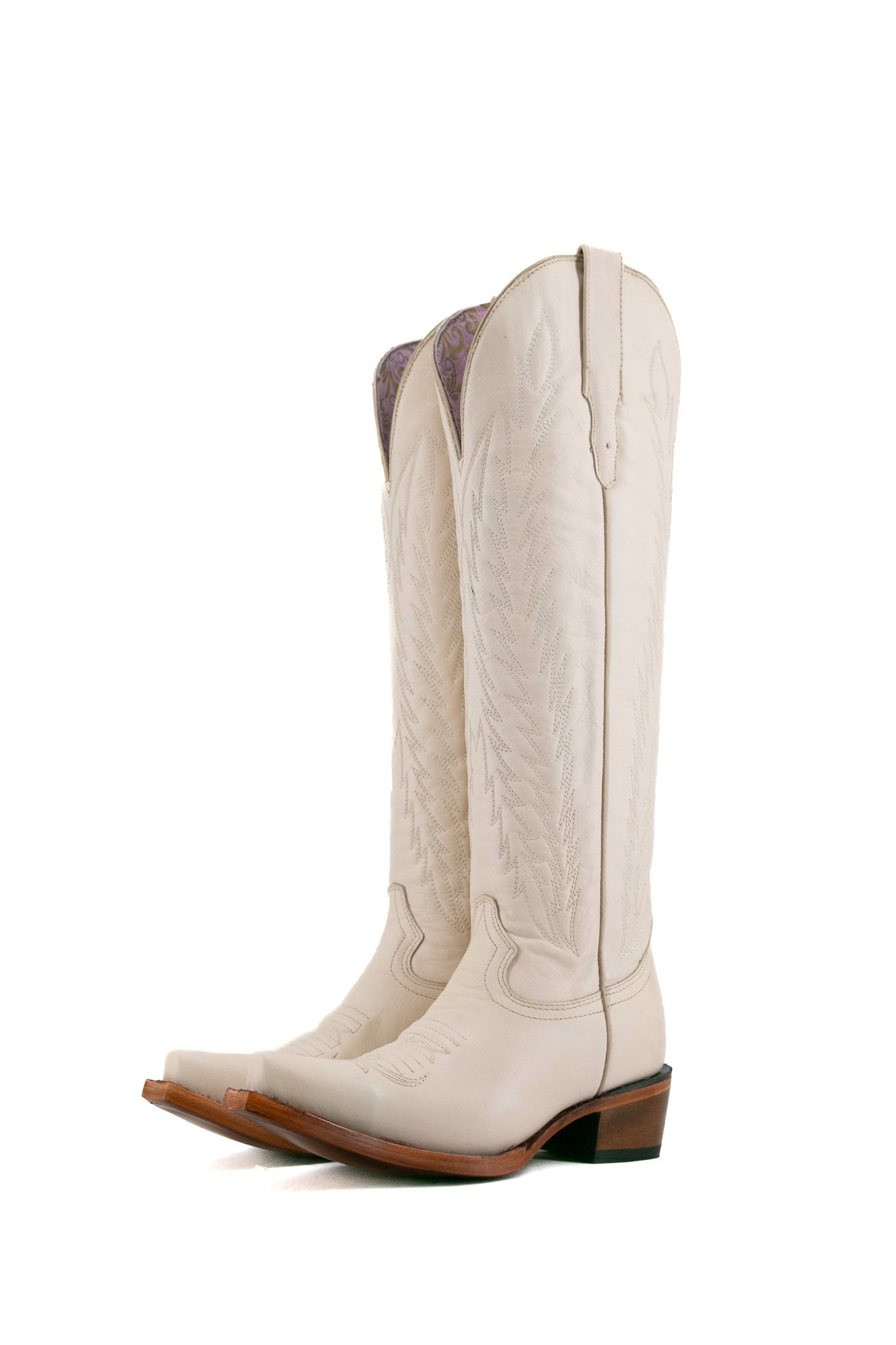 Valentina Tall Neutral Snip Toe Cowgirl Boots for Women - Western Riding & Country Fashion Boots for Everyday Wear