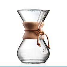 Chemex Classic Series 8-Cup Pour Over Coffee Maker - Perfect for Home Brewing, Office Use & Specialty Coffee Lovers