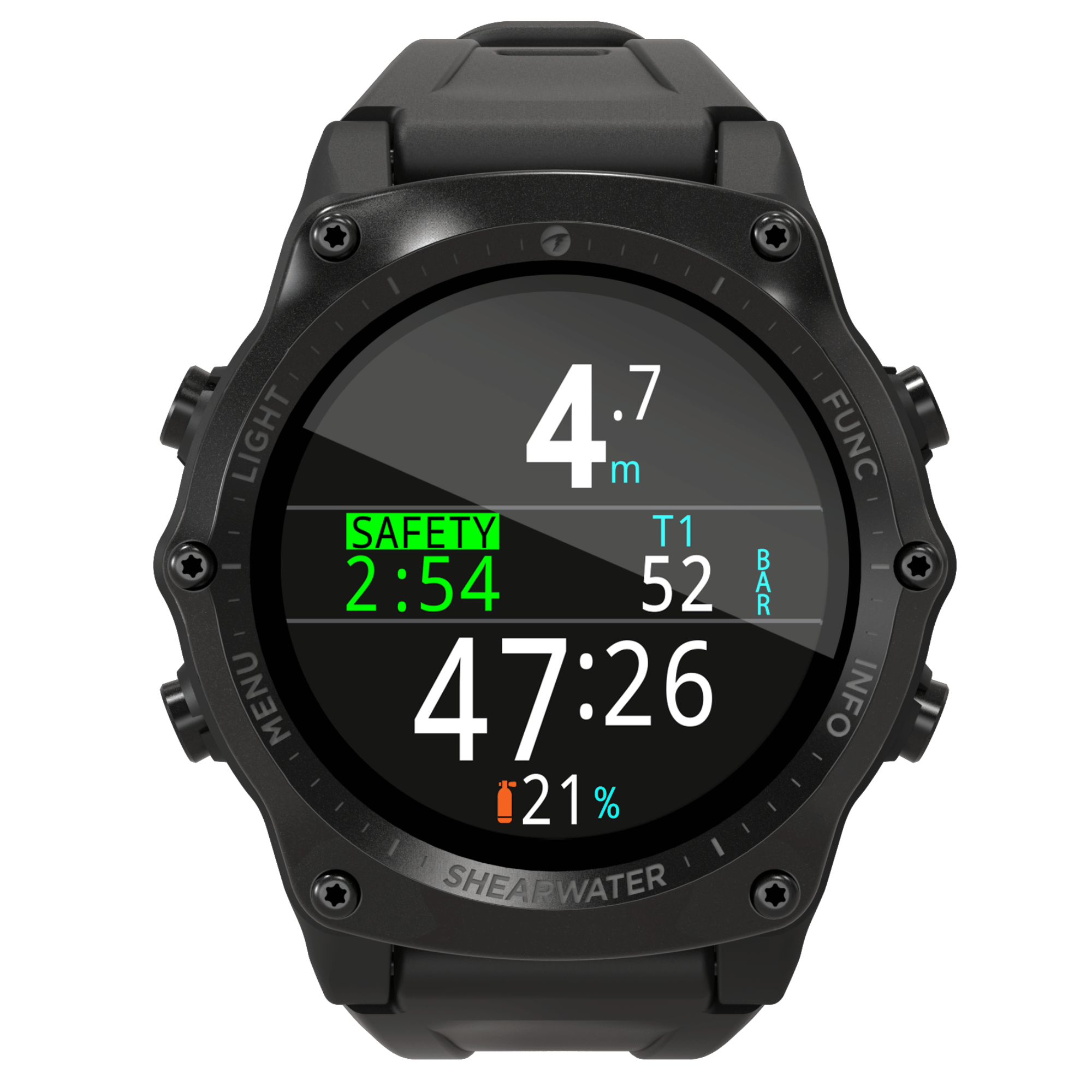 Shearwater Teric Dive Computer - Advanced Scuba Diving Watch with AI Technology for Underwater Exploration | Perfect for Professional Divers & Recreational Scuba Enthusiasts