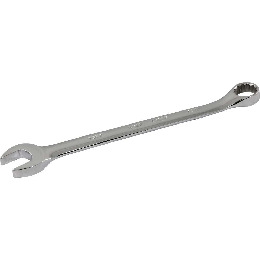 12-Piece Metric Combination Wrenches Set - 15° Offset Angle - Mirror Chrome Finish - Perfect for Automotive Repair, DIY Projects & Home Maintenance