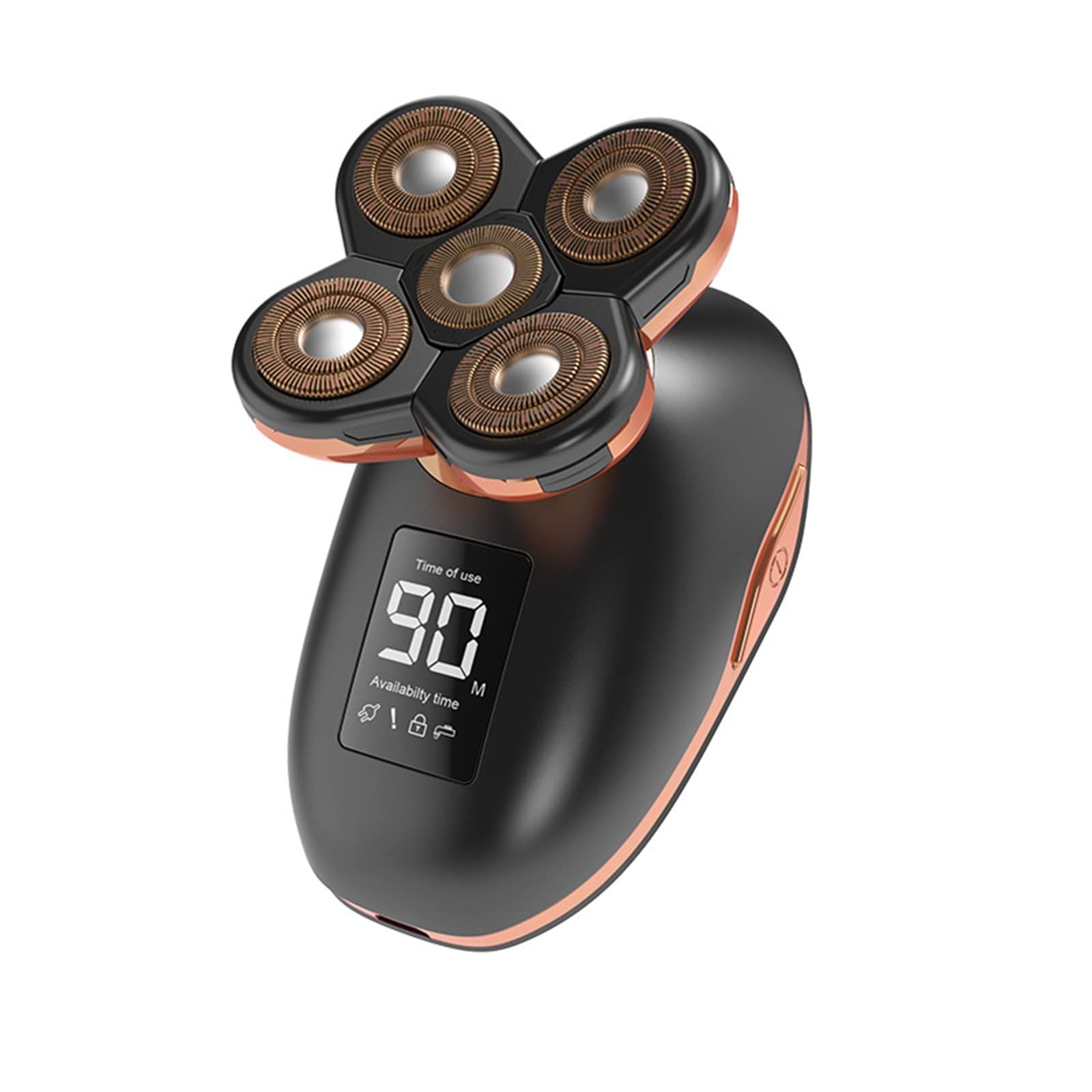 Premium Electric Razor for Bald Men - Rechargeable Wet & Dry Rotary Shaver with Waterproof Design & Easy Cleaning | Perfect for Travel, Gym & Daily Shaving Routine