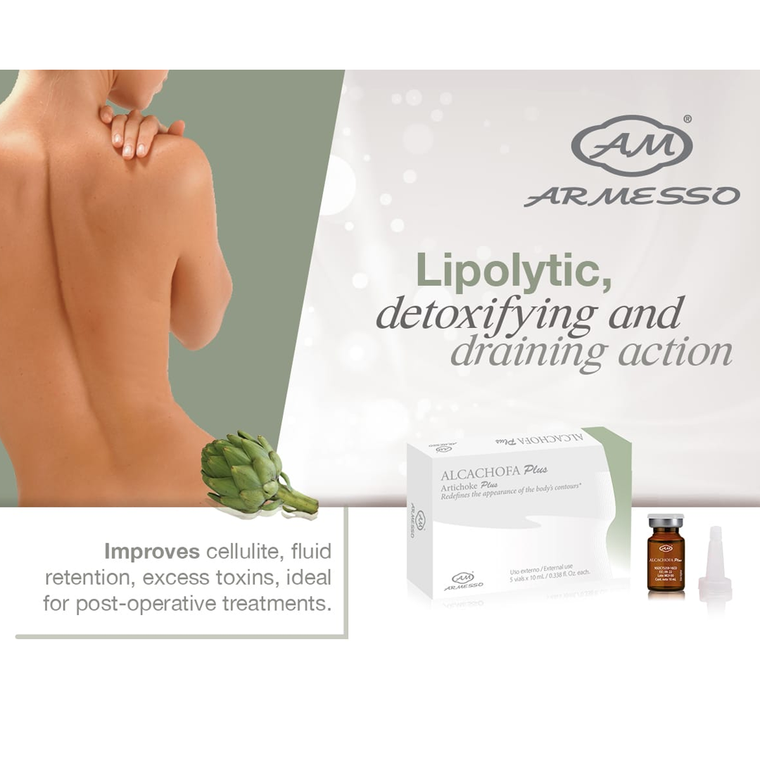 AM ARMESSO Artichoke Plus Serum – Body Contouring & Drainage Booster for Weight Loss & Cellulite Reduction | Detoxifying & Slimming Treatment for Legs, Thighs & Abdomen | Perfect for Post-Workout Recovery & Spa Days