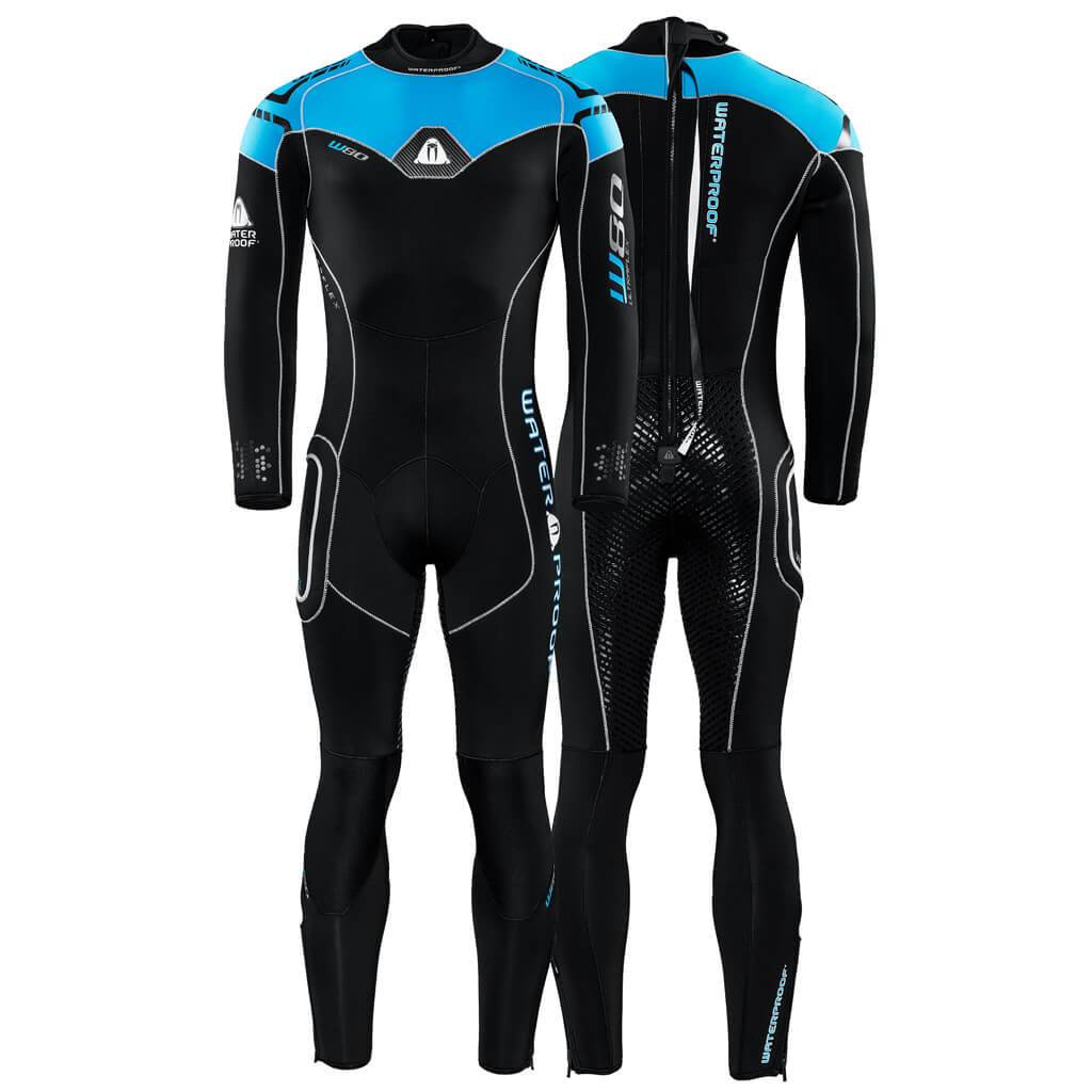 Waterproof W80 8mm Men's Wetsuit for Scuba Diving, Surfing & Cold Water Swimming - Premium Neoprene Diving Suit for Men