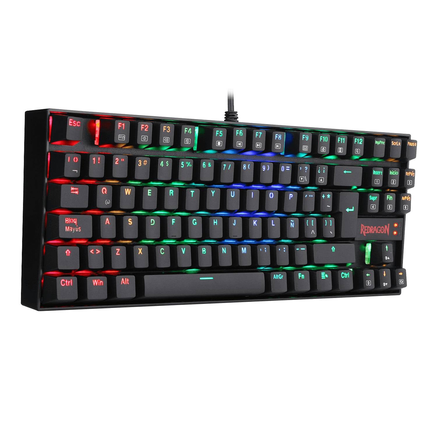 Redragon Kumara K552 RGB Mechanical Gaming Keyboard - Blue Switches, Black (Ideal for PC Gaming, Typing & Esports)