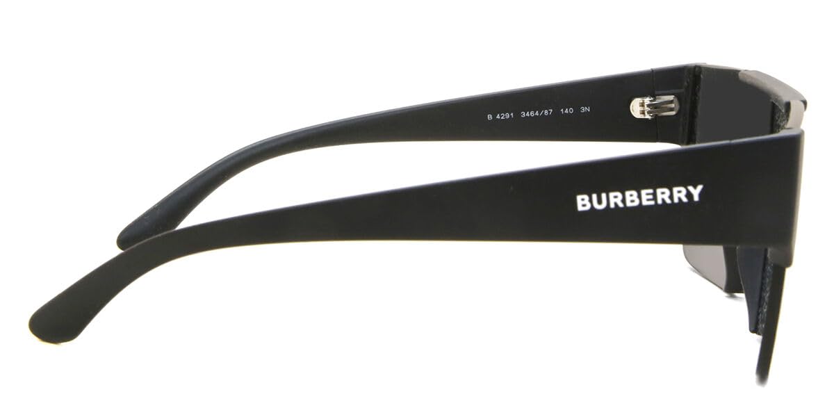 BURBERRY BE 4291 Matte Black Sunglasses for Women & Men - Luxury Designer Shades for Fashion, Outdoor & Travel