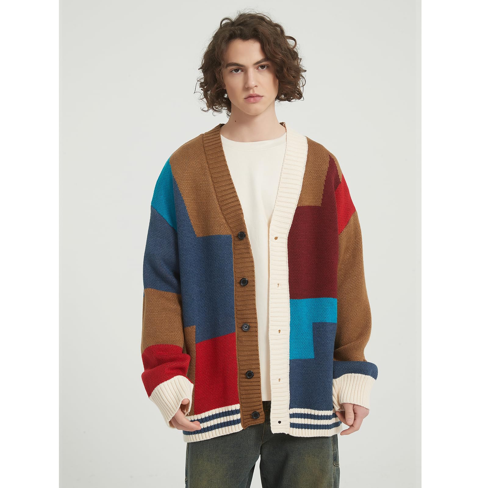 Men's Knitted Cardigan Sweater with Buttons - Long Sleeve Button-Up Casual Pullover for Fall & Winter | Perfect for Office, Date Night, and Weekend Outings