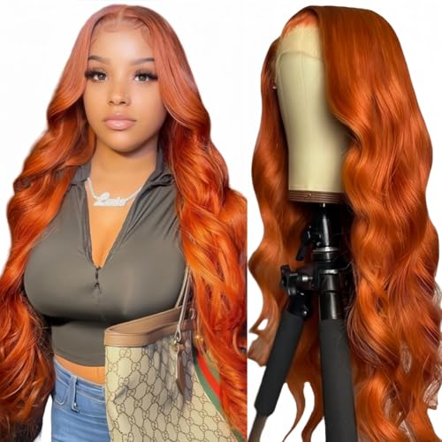 Ginger Lace Front Wigs Human Hair