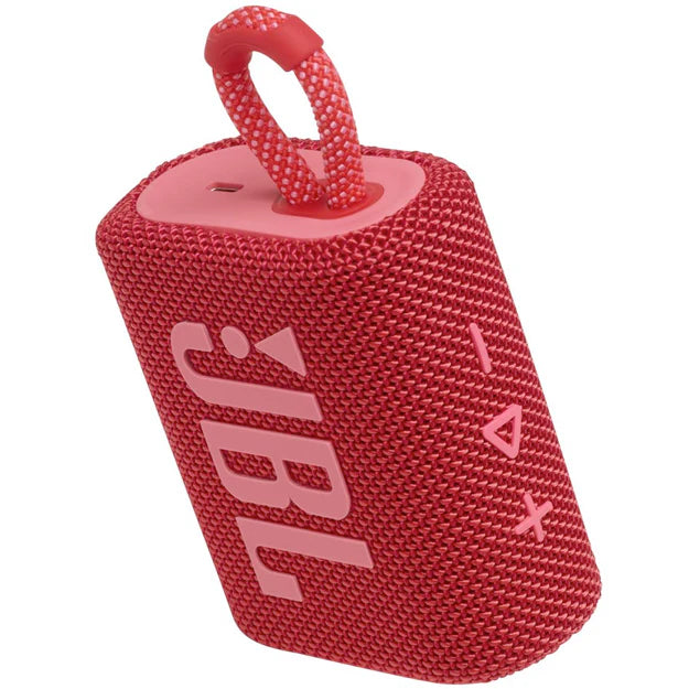 JBL Go 3 Portable Bluetooth Speaker - 4.2 Watt Powerful Sound, IP67 Waterproof, 5-Hour Playtime - Perfect for Outdoor Adventures, Beach, Pool Party & Travel