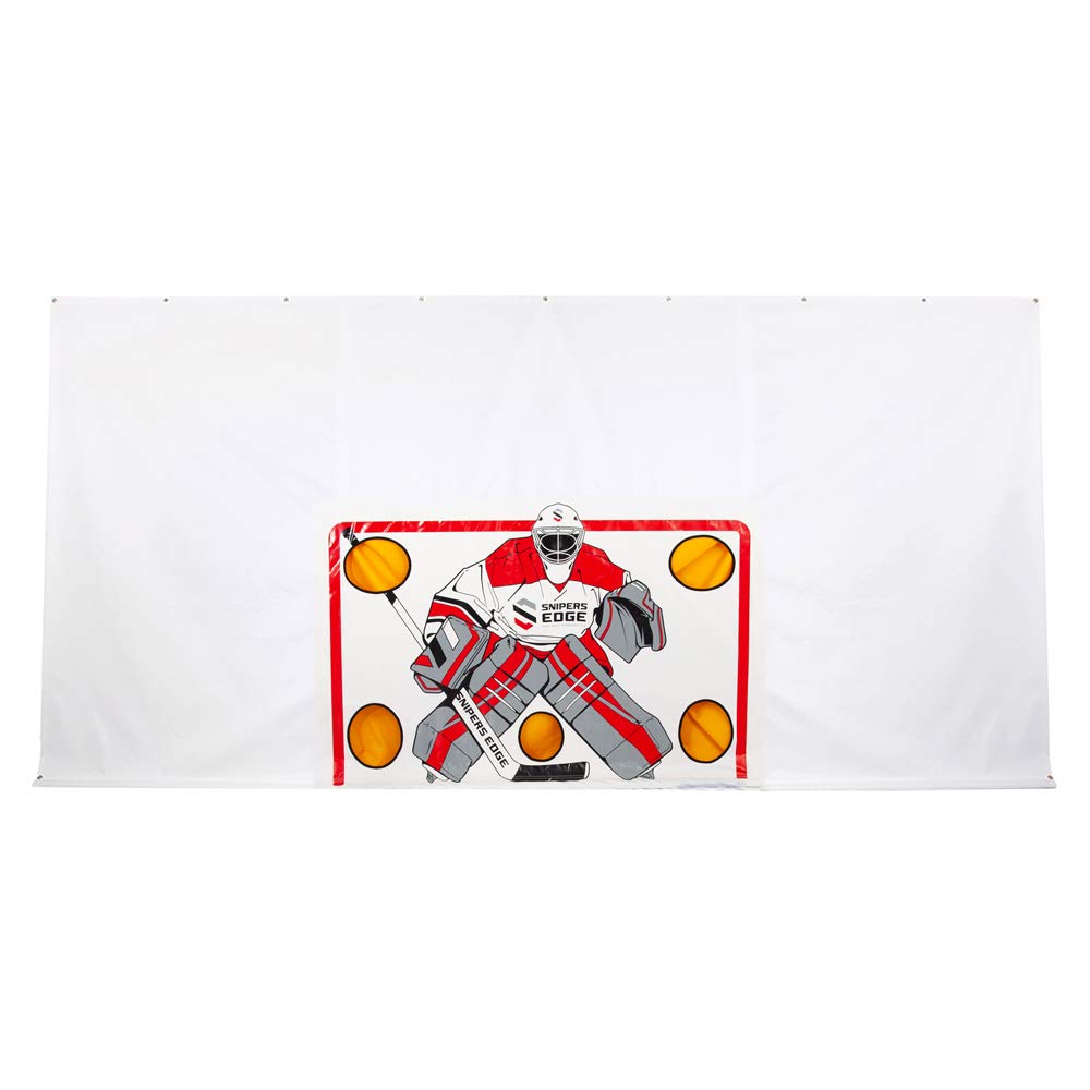 Snipers Edge Hockey Shooting Tarp - Heavy Duty Vinyl Hockey Training Aid for Slap Shots & Wrist Shots - Improve Accuracy Without Damaging Walls - Perfect for Backyard, Garage & Driveway Hockey Practice