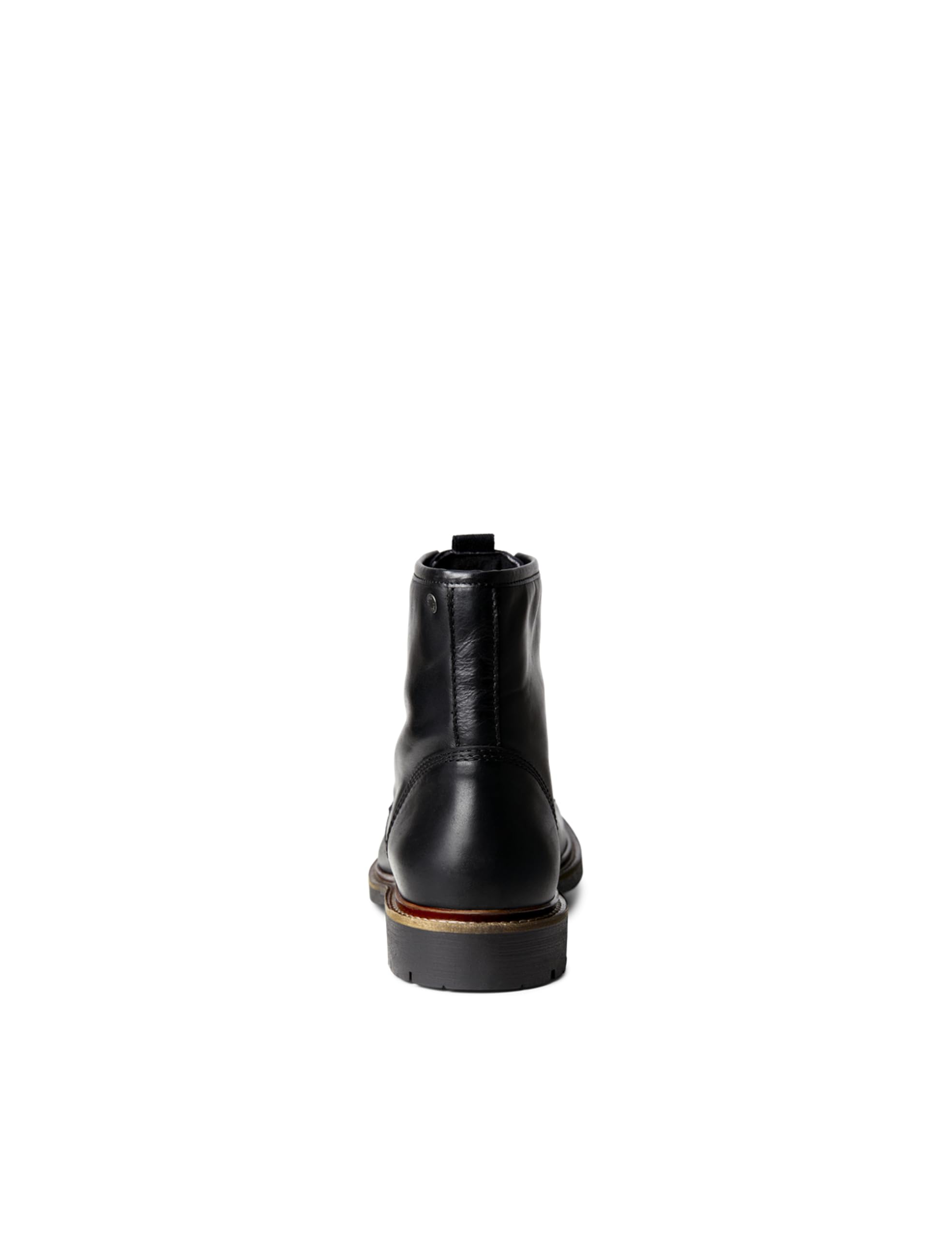 JACK & JONES Men's Leather Ankle Boots for Casual Wear