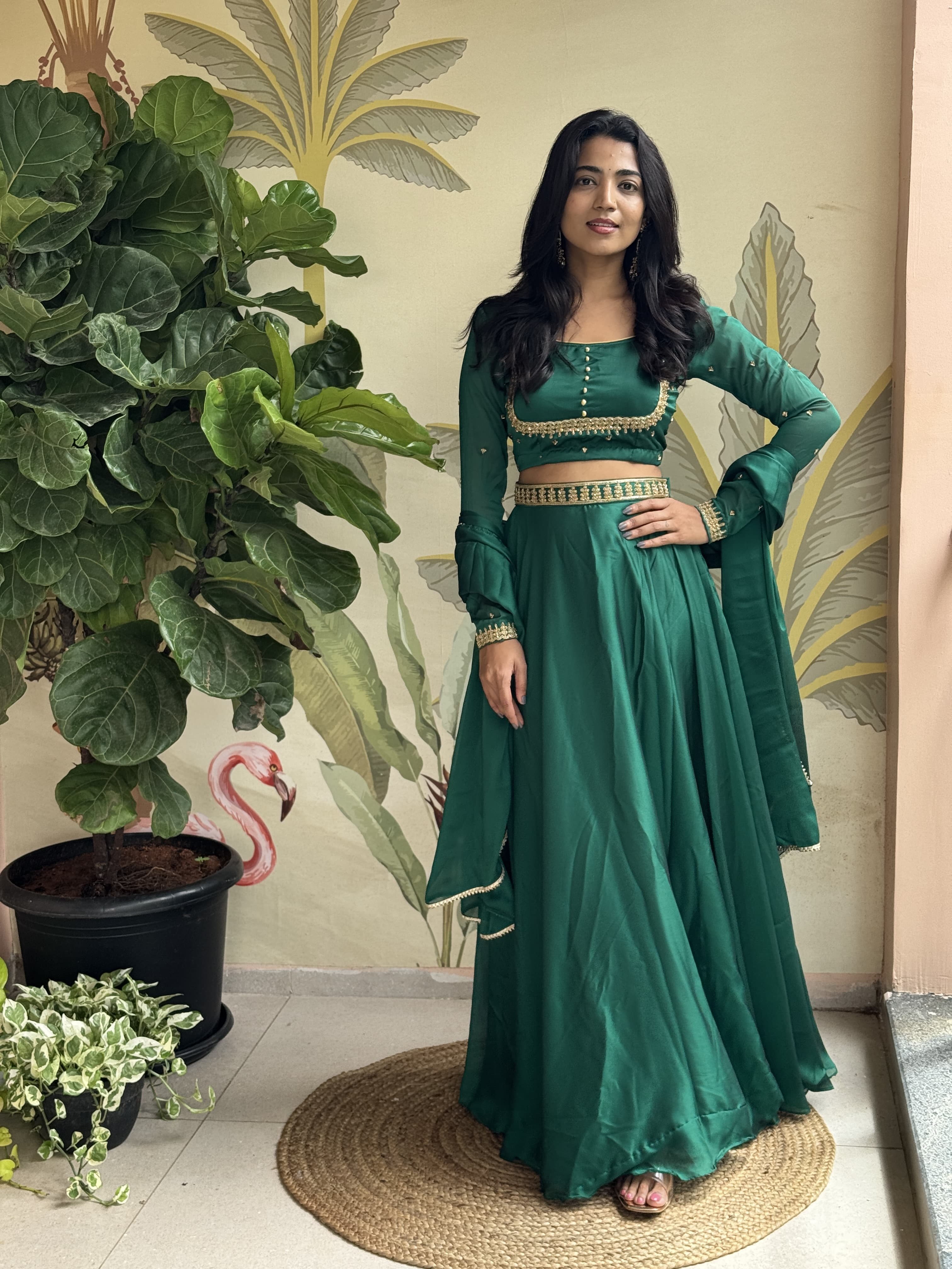 DD587 Kanmani Premium Handwork Lehenga Choli - Elegant Indian Bridal Wear for Weddings & Festive Occasions