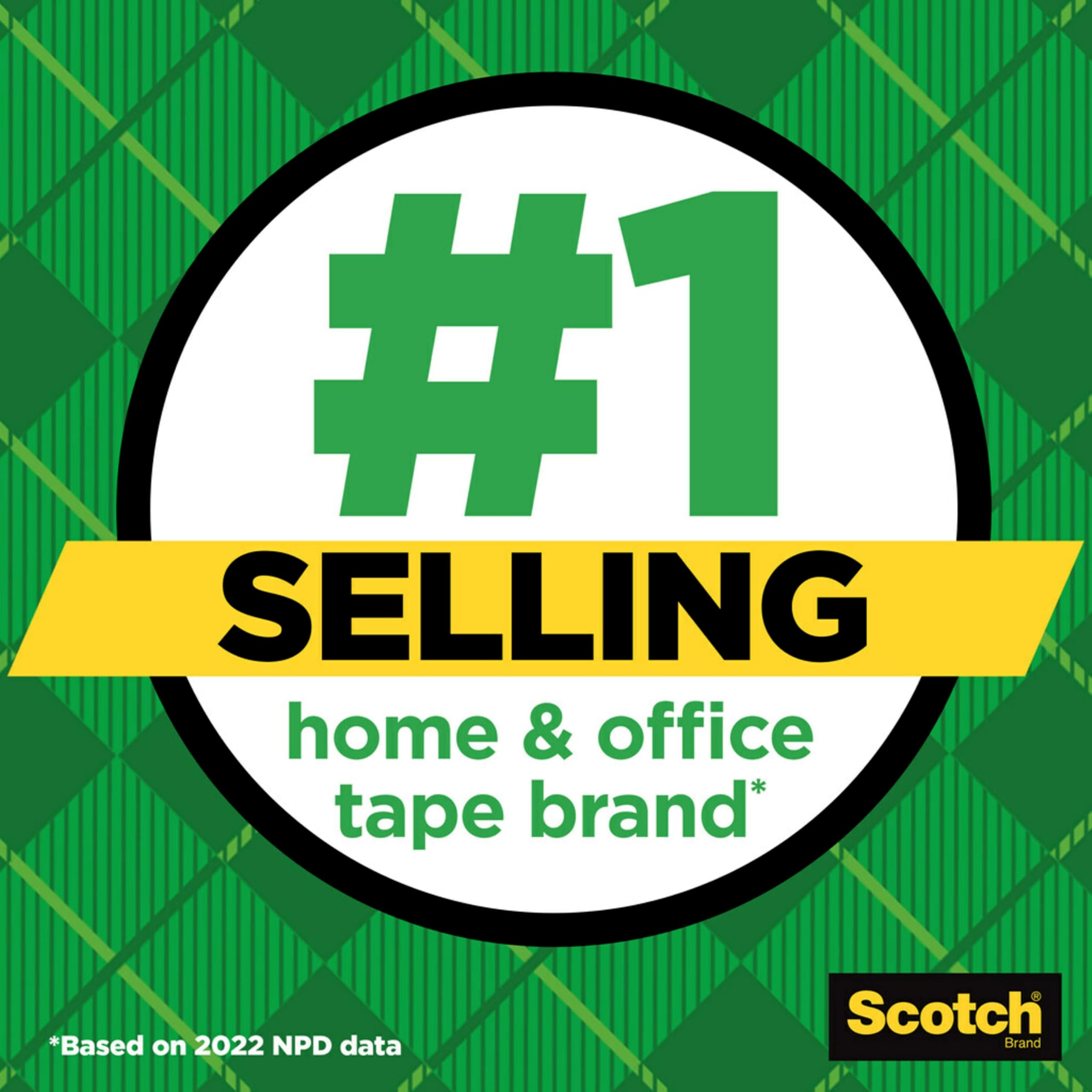 Scotch Deluxe Tape Dispenser - Heavy Duty Desktop Tape Gun with Smooth Cutting Edge, Black (C24) - Perfect for Office, Shipping, Packaging & Craft Projects