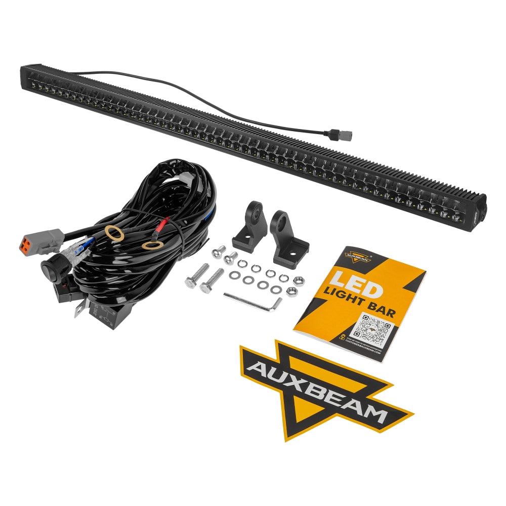 52 Inch 350W 31500LM Dual Row Off-Road LED Light Bar - SP Basic Series - Waterproof & Dustproof for Trucks, Jeeps, ATVs, UTVs, Boats, and Off-Road Vehicles