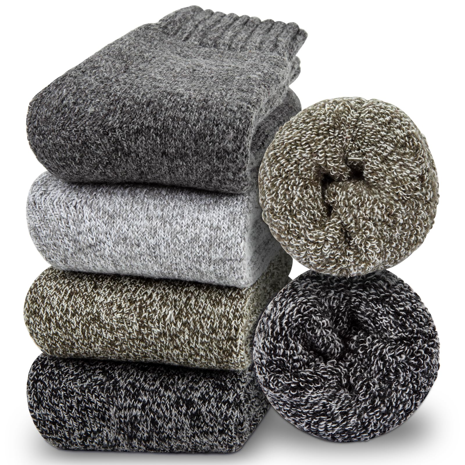 iCamter Women's Wool Socks - Ultra Soft Super Thick Thermal Winter Socks for Women - Perfect for Cold Weather & Outdoor Activities - Ideal Christmas Gift for Her