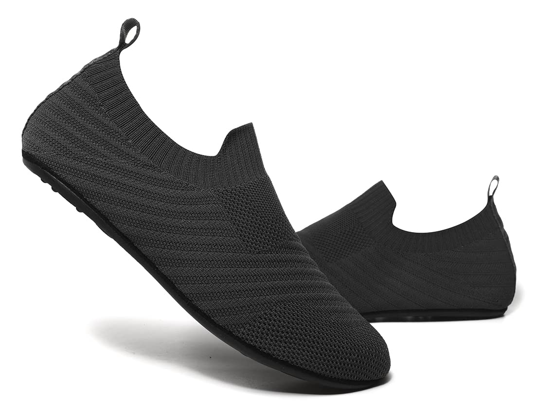 SLIPVEL Lightweight Non-Slip House Slippers for Women & Men - Comfortable Indoor Home Shoes for Yoga, Lounge & Relaxation