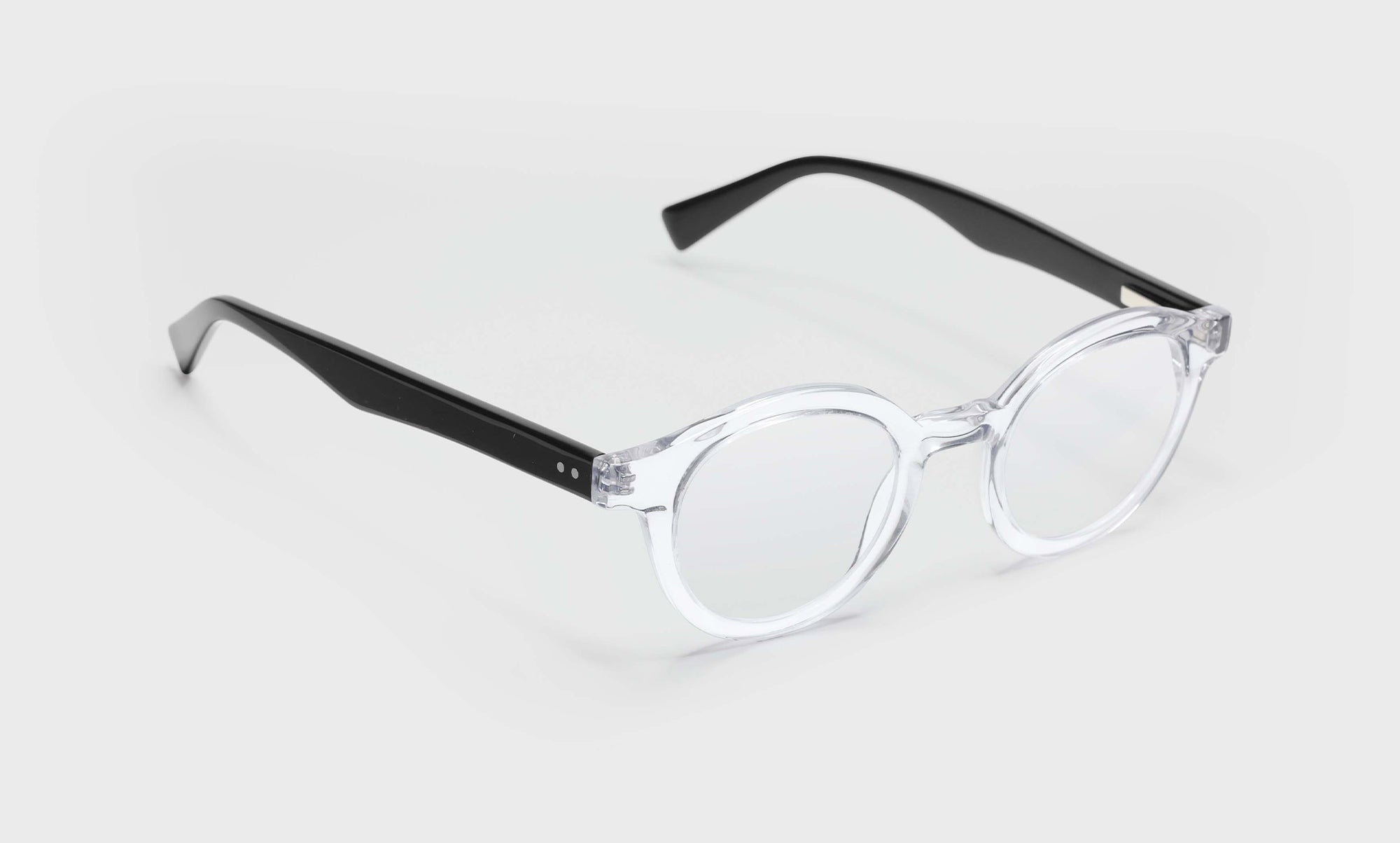 TV Party Average Color 51 Crystal Front with Black Temples - Stylish Reading Glasses for Women & Men - Perfect for Watching TV, Reading Books & Computer Work