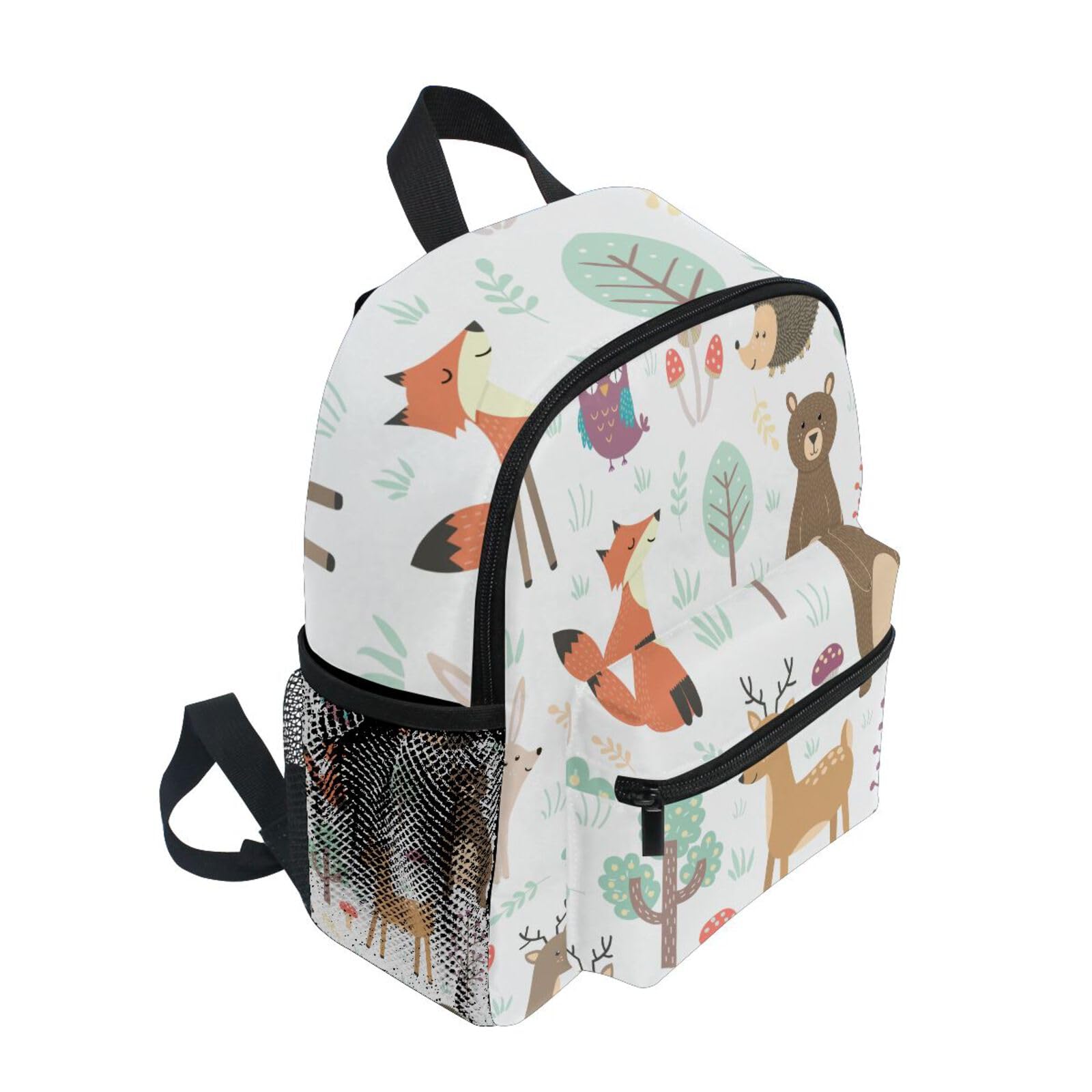 Adorable Fox & Bear Toddler Backpack - Lightweight Kids Book Bag for Preschool, Kindergarten & Daycare - Durable Travel Backpack for Boys & Girls - Perfect for School, Playdates & Outdoor Adventures