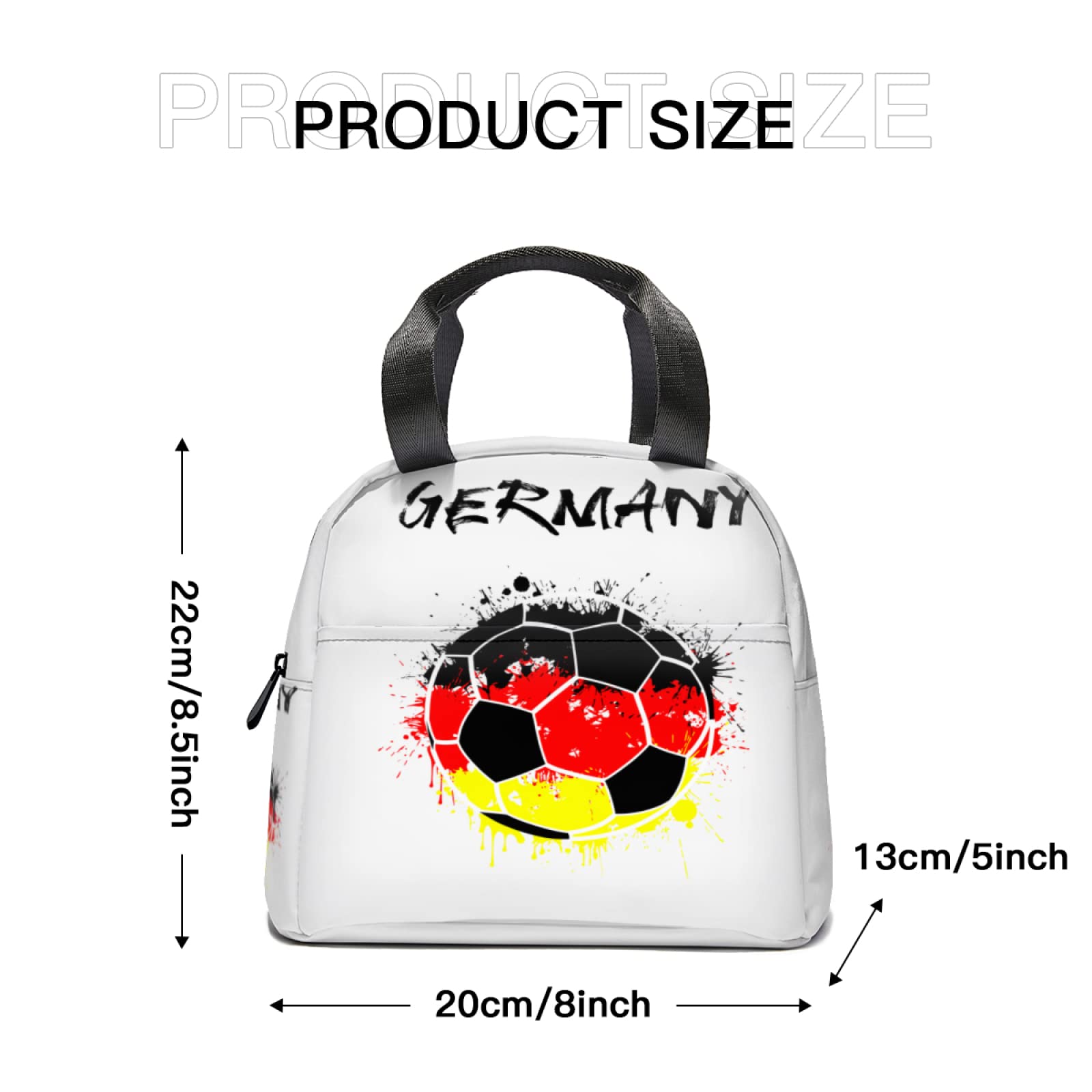 Eco-Friendly Insulated Lunch Tote Bag with Front Pocket - Birch Trees Autumn Design for Women & Men - Reusable Thermal Lunch Box for School, Office, Picnic & Outdoor Activities