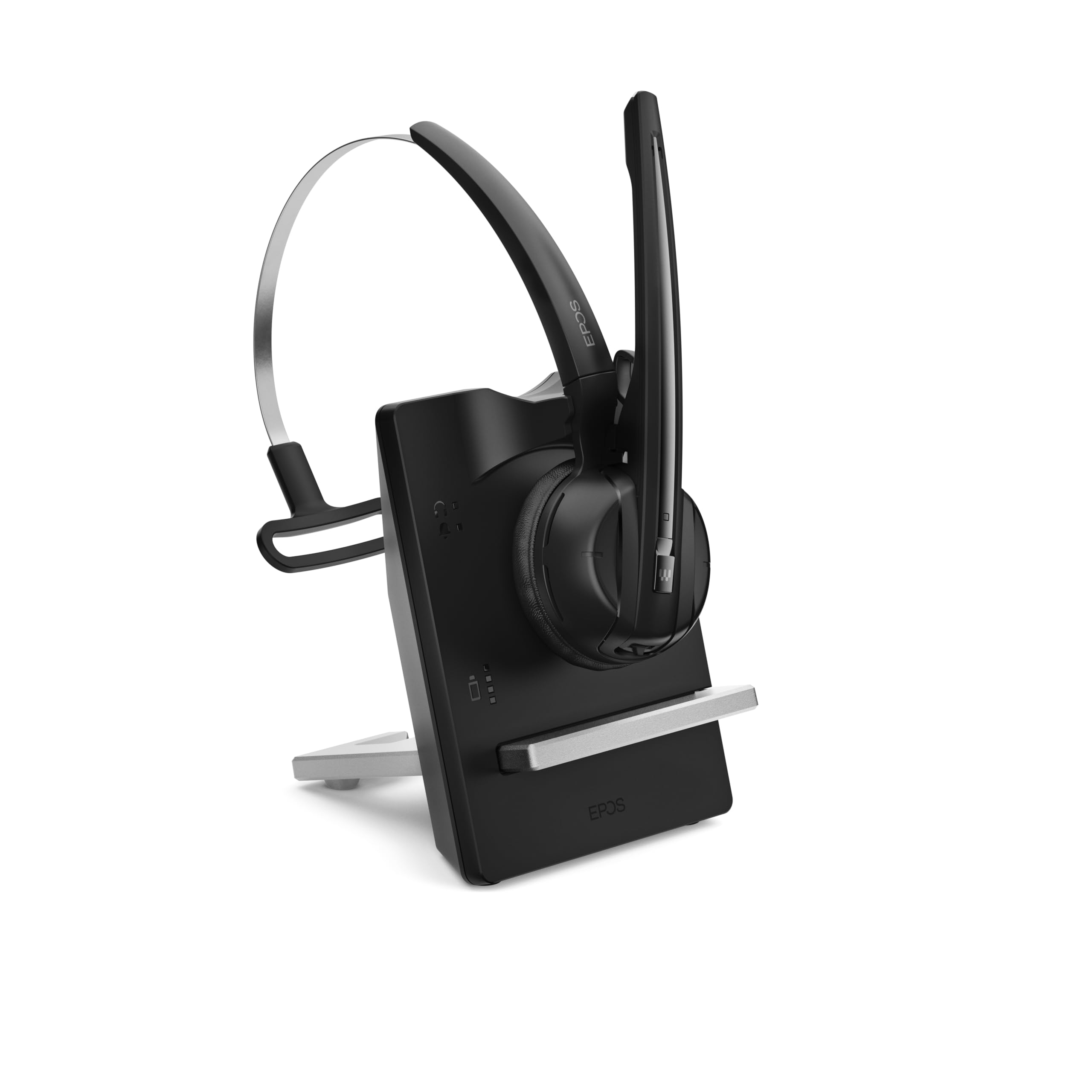 EPOS Impact D10 Wireless DECT Mono Headset for Desk Phones - Noise Cancelling Convertible Earphone with Microphone for Office & Call Centers (Black) | Perfect for Business Professionals & Remote Workers