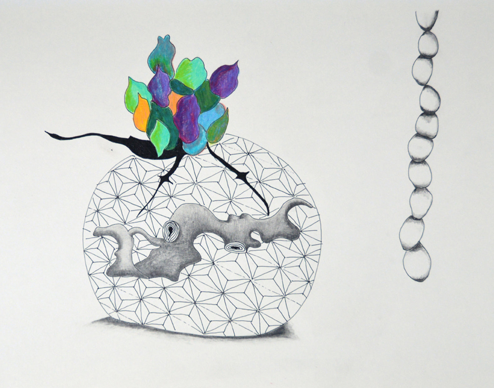 Kyoko Miyabe: Metaphoric Offering 8 - Japanese Contemporary Art Print for Home & Office Decor | Perfect for Living Rooms, Galleries, and Art Collections