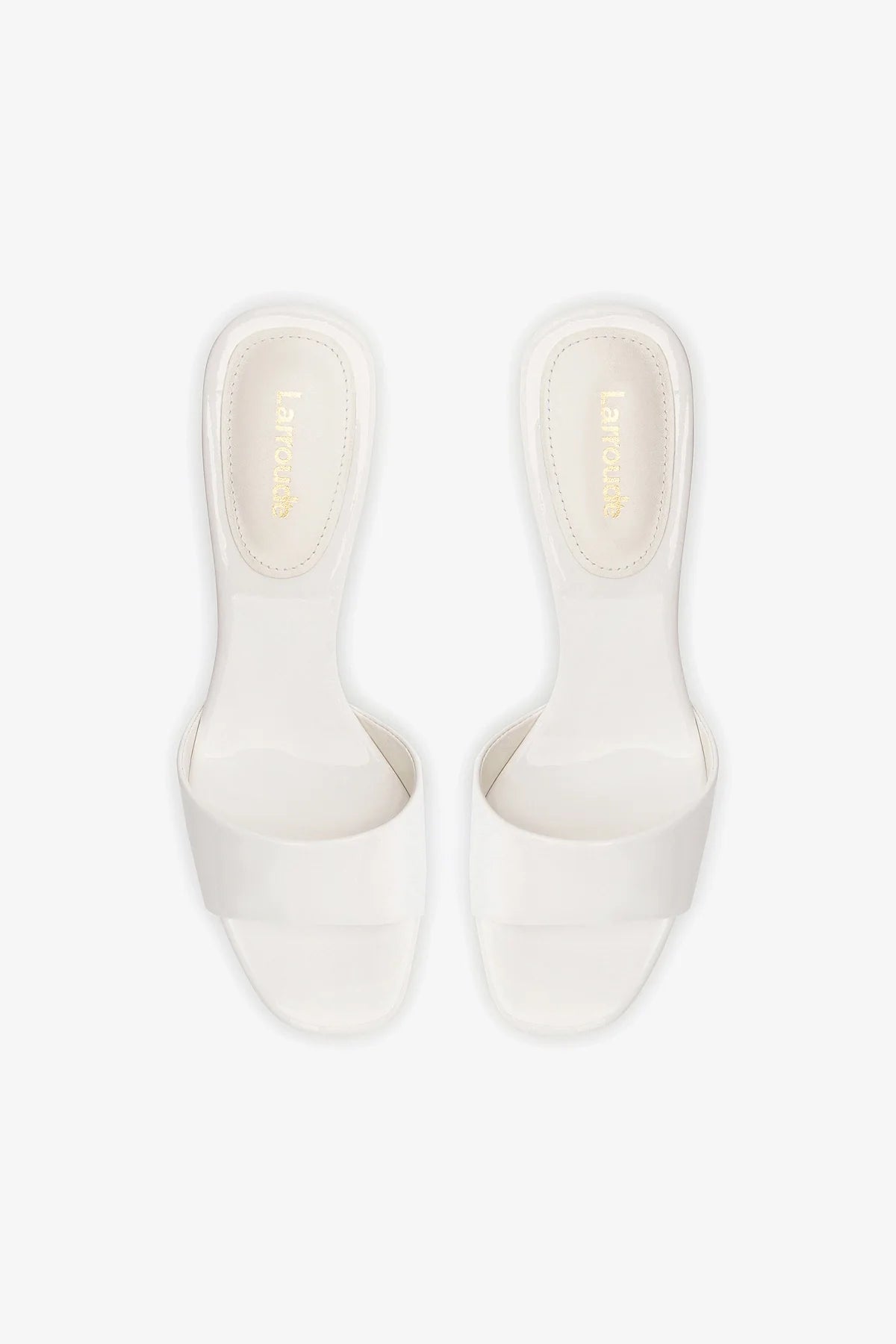 Greta Mule Women's Shoes in White Patent Leather - Comfortable Slip-On Loafers for Office, Casual Wear & Everyday Outfits