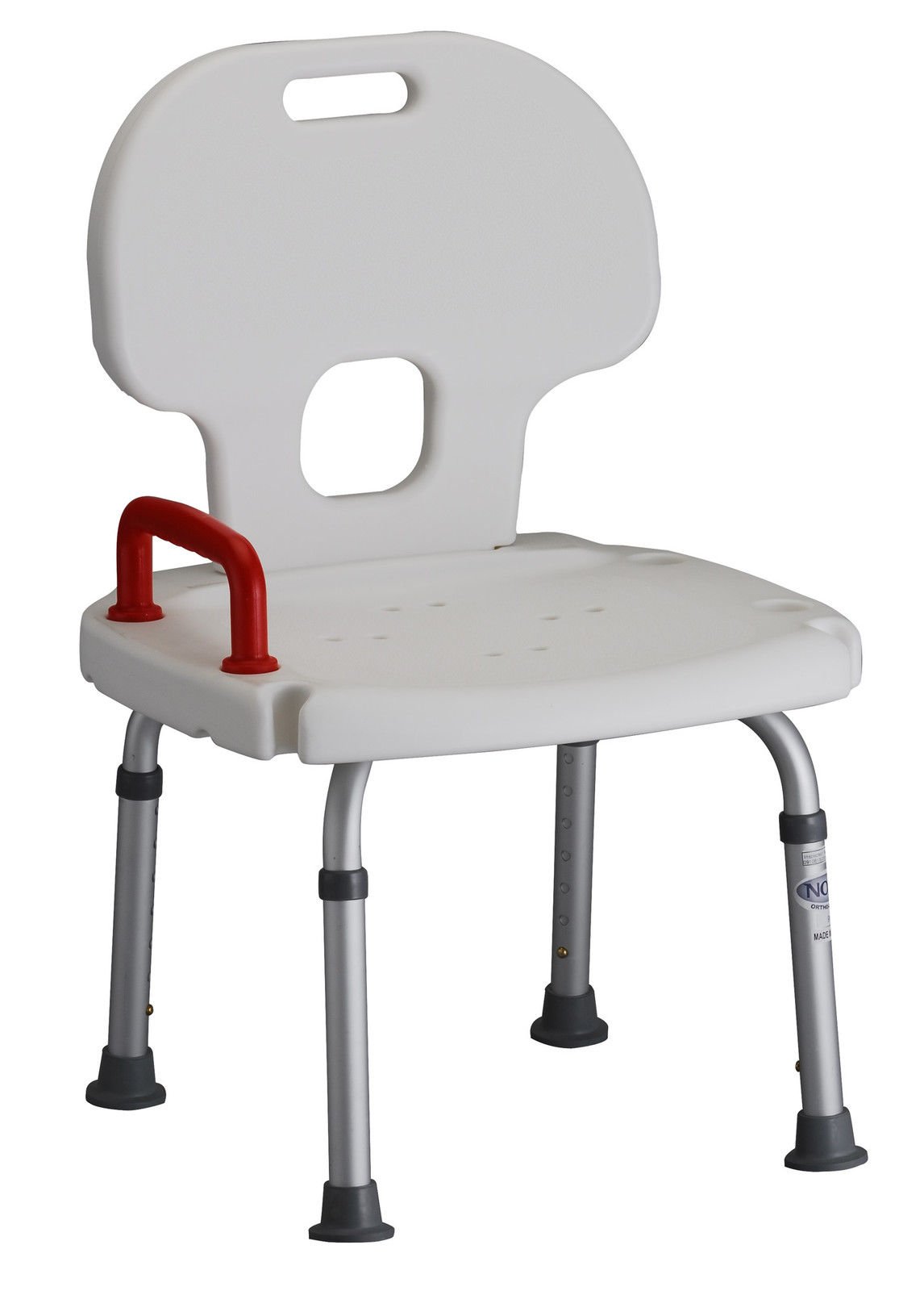 Nova Ortho-Med 365 Shower Chair - Sturdy Bathroom Safety Seat for Elderly & Disabled - Non-Slip Adjustable Height Shower Stool for Bathtub & Shower Use