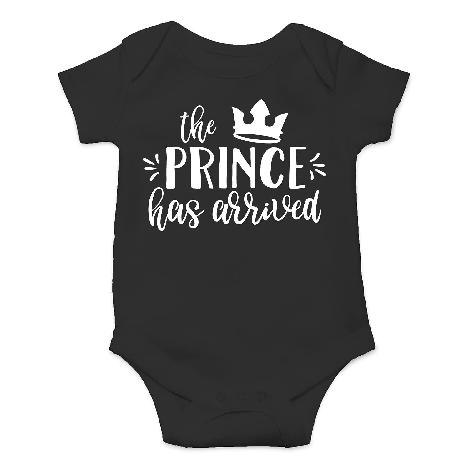 Funny Baby Boy Bodysuit - The Prince Has Arrived - Cute Newborn Outfits & Essentials for Boys - Perfect for Photoshoots, Birth Announcements & Special Occasions
