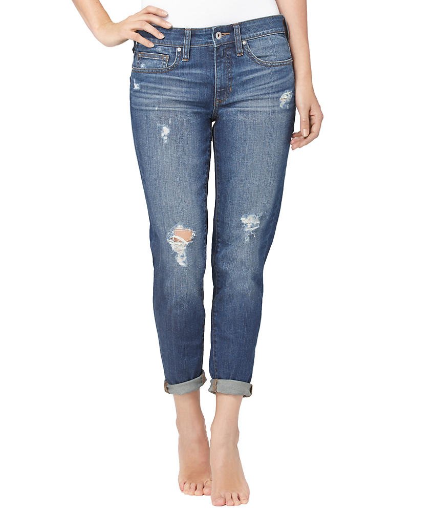 Yummie Women's Modern Mid Rise Slimming Boyfriend Denim Jeans - Comfortable Stretch Jeans for Casual Wear & Everyday Outfits | Perfect for Work, Weekend & Date Night
