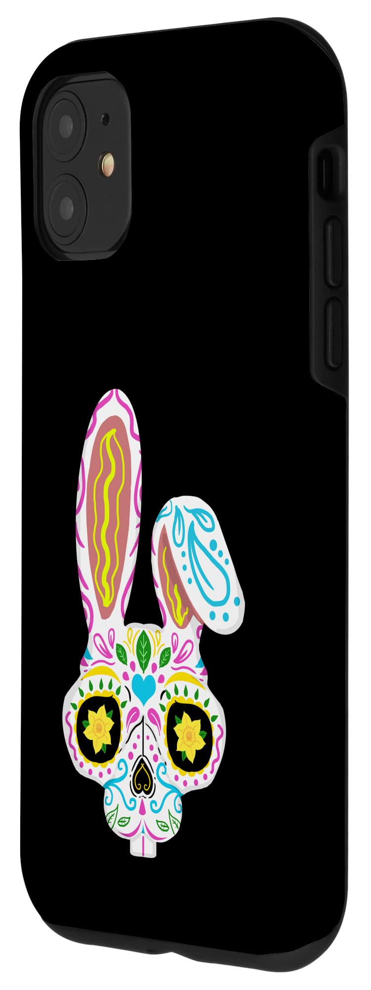 iPhone 11 Case - Sugar Skull Rabbit Easter Bunny Design Protective Phone Cover - Perfect for Easter Gifts, Spring Celebrations & Everyday Use