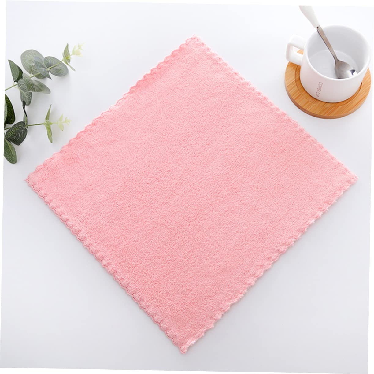 10Pcs Reusable Makeup Remover Washcloths - Soft Fleece Facial Cleansing Towels for Women & Men (Random Colors) - Gentle Makeup Removal & Daily Skincare Essential