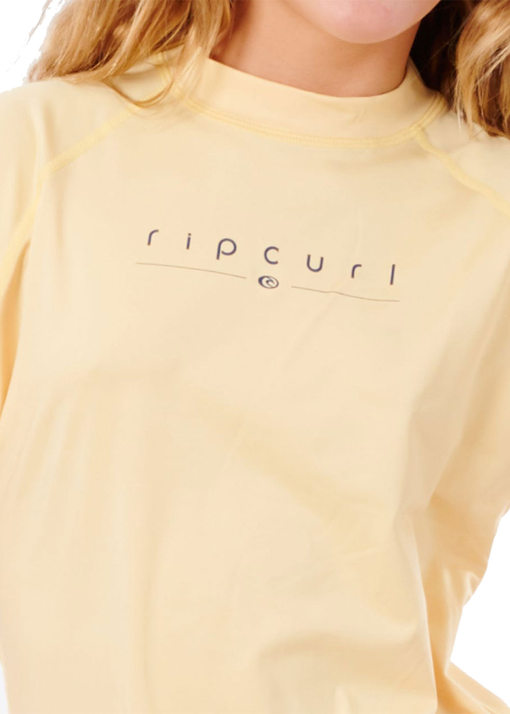 Rip Curl Girls Golden Rays Short Sleeve Rash Guard UPF 50+ Sun Protection Swim Shirt for Surfing, Swimming & Beach Activities