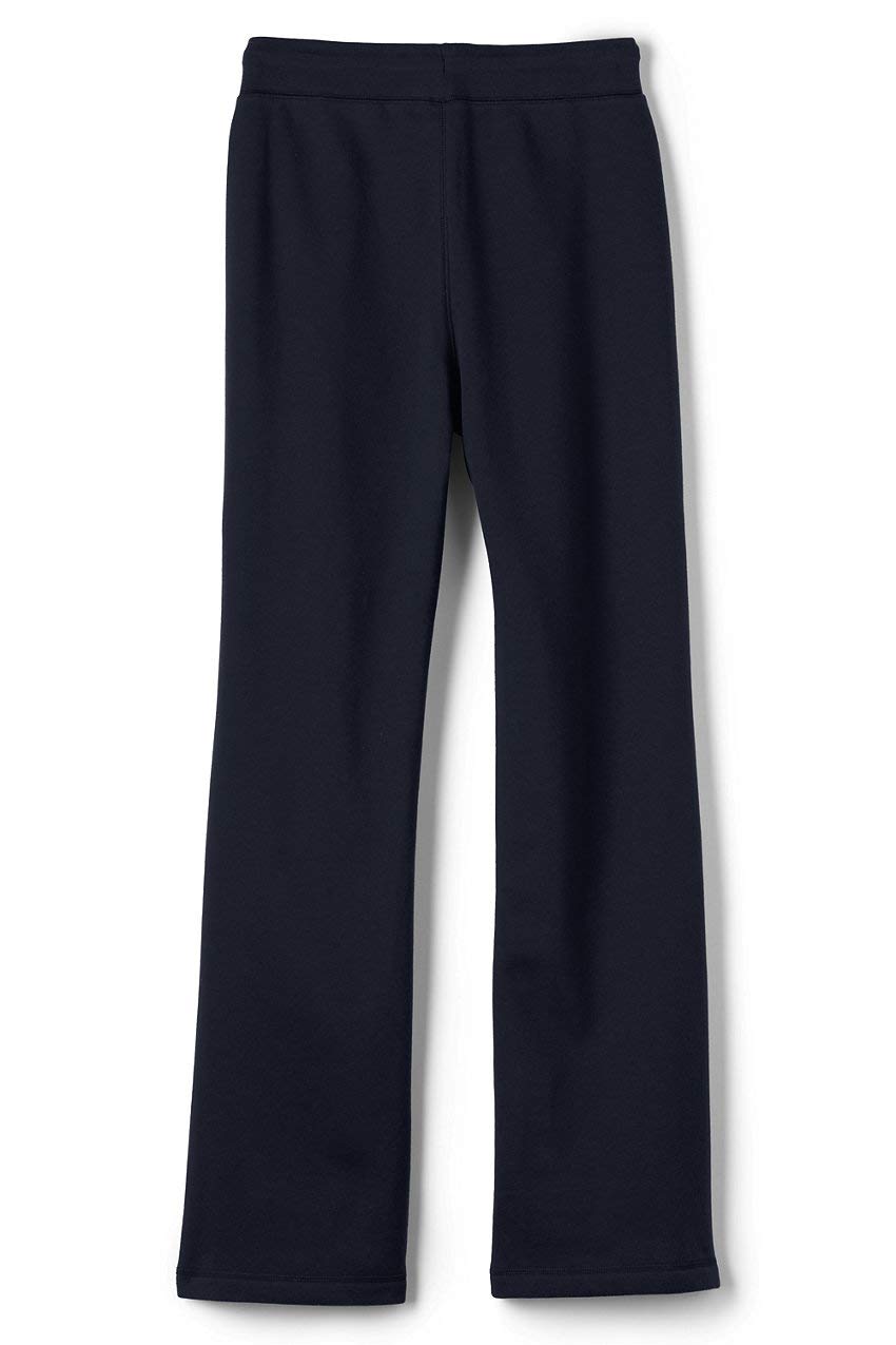 Lands' End Women's School Uniform Sweatpants - Comfortable Fleece Joggers for Class, Work & Casual Wear