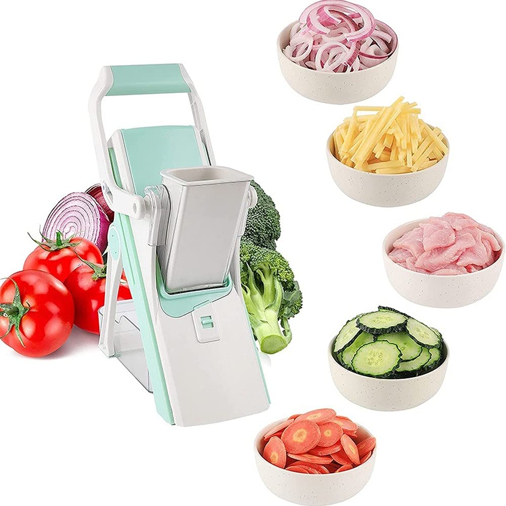 Multifunctional Vegetable Cutter - Lemon Slicer, Kitchen Grater & Meat Chopper - Ergonomic Safe Design for Effortless Food Prep - Perfect for Salads, Meal Prep & Home Cooking