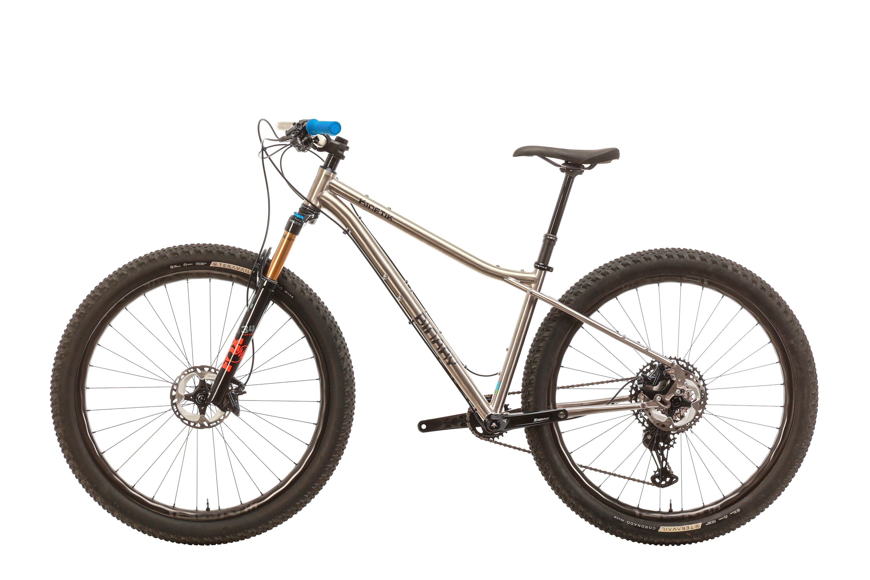 Binary Bicycles Kinetik Titanium Expedition Mountain Bike 2023 - Lightweight & Durable Small Frame for Off-Road Adventures | Perfect for Trail Riding, Mountain Climbing & Outdoor Exploration